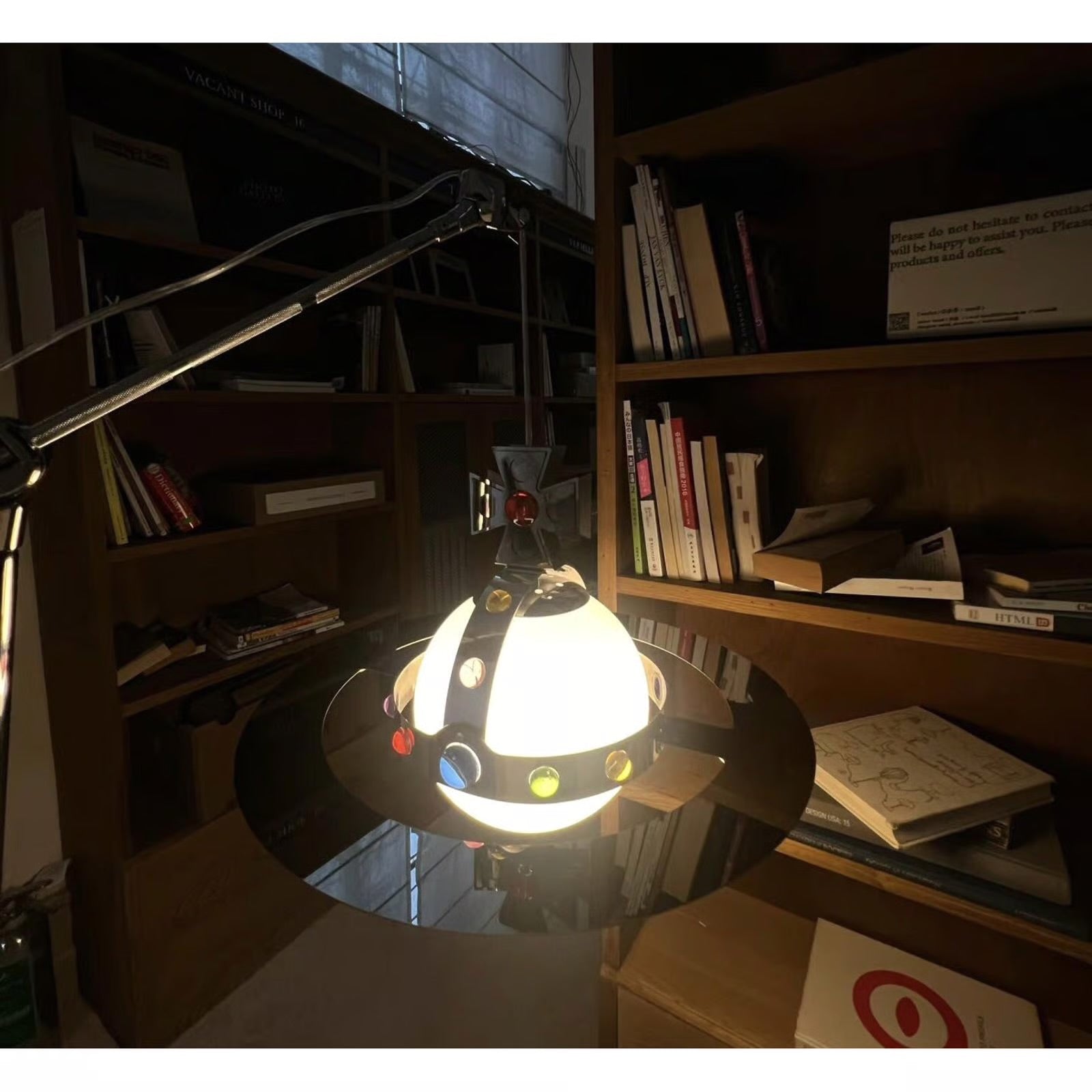 Planet Pendant Light – Stainless Steel & Glass Designer Hanging Lamp