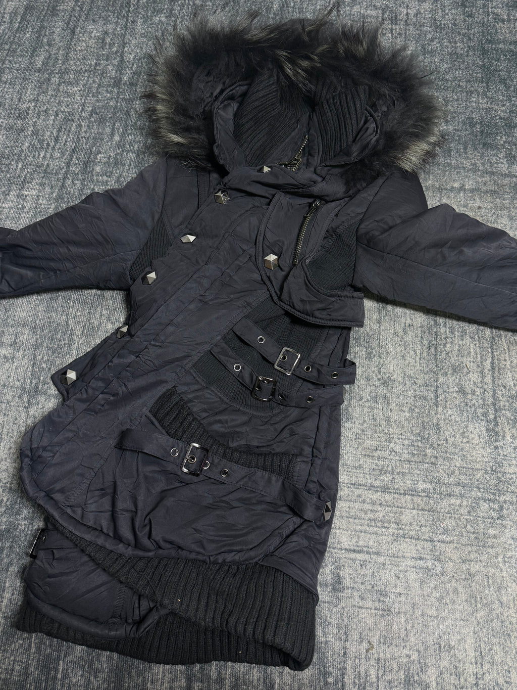 ༒Black Fur Jacket༒