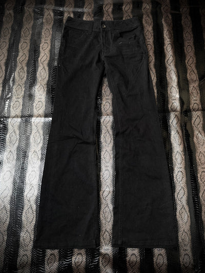 B2V BLACK FLARE JEANS ༒