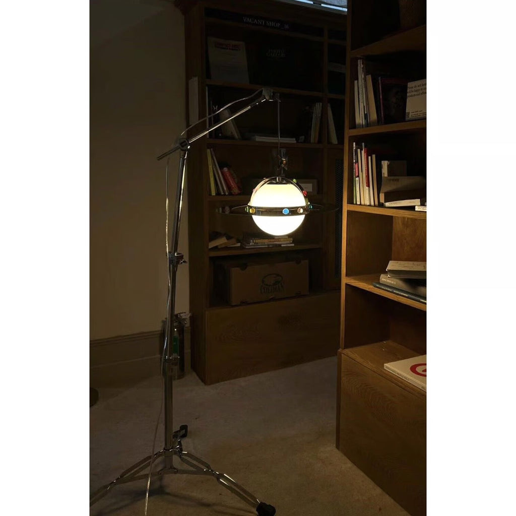 Planet Pendant Light – Stainless Steel & Glass Designer Hanging Lamp