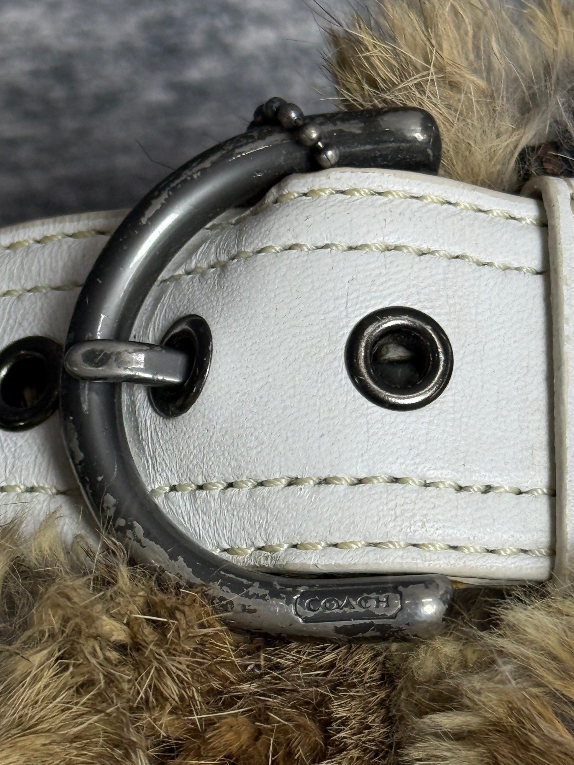 Vintage Fur Bowler Bag