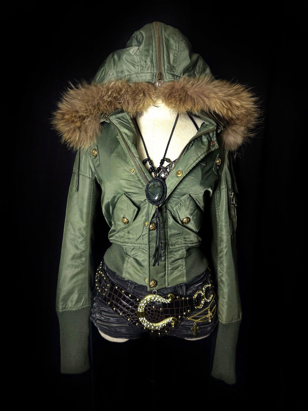 B2V-SLY G CROP JACKET ༒