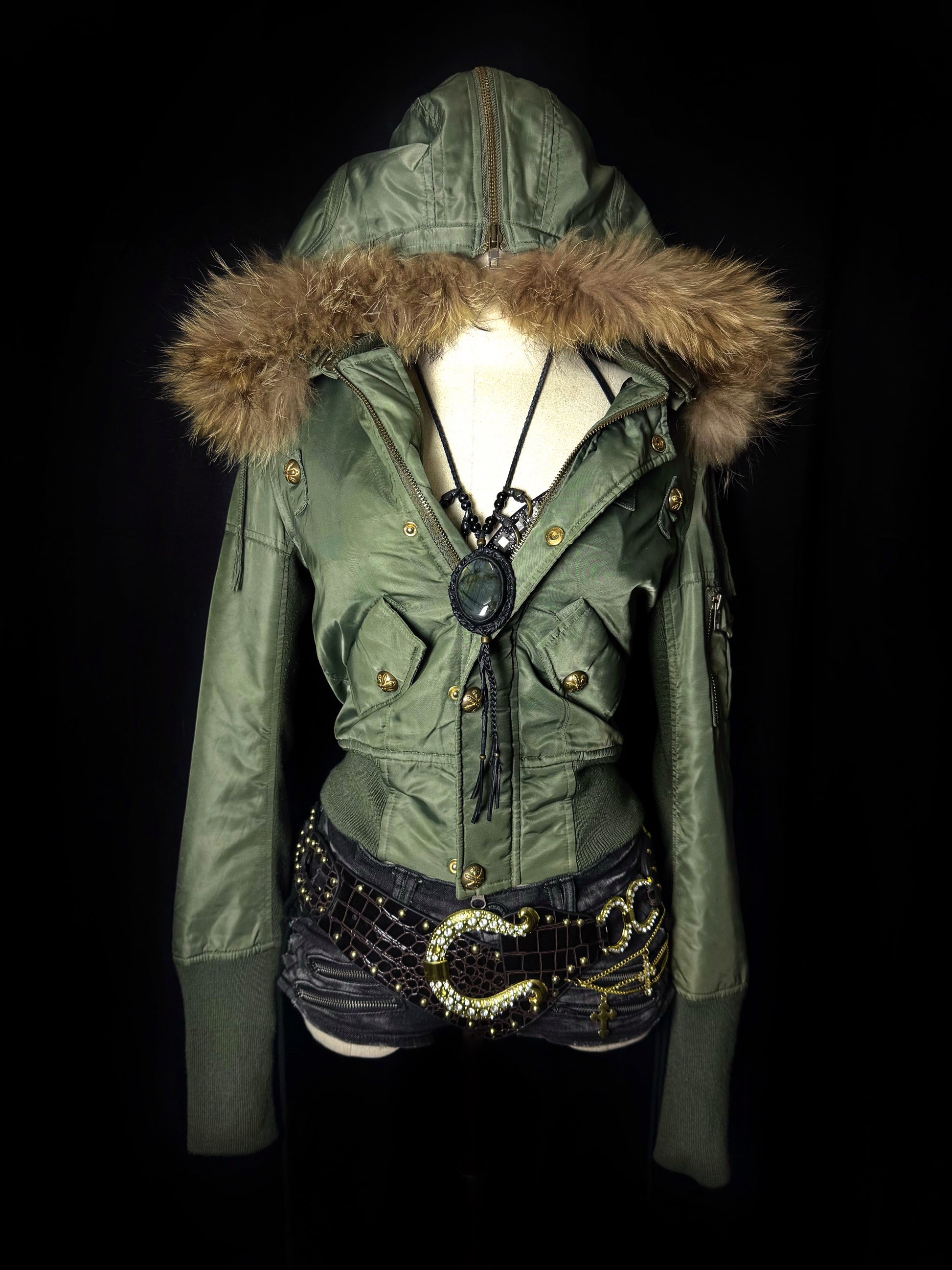 B2V-SLY G CROP JACKET ༒