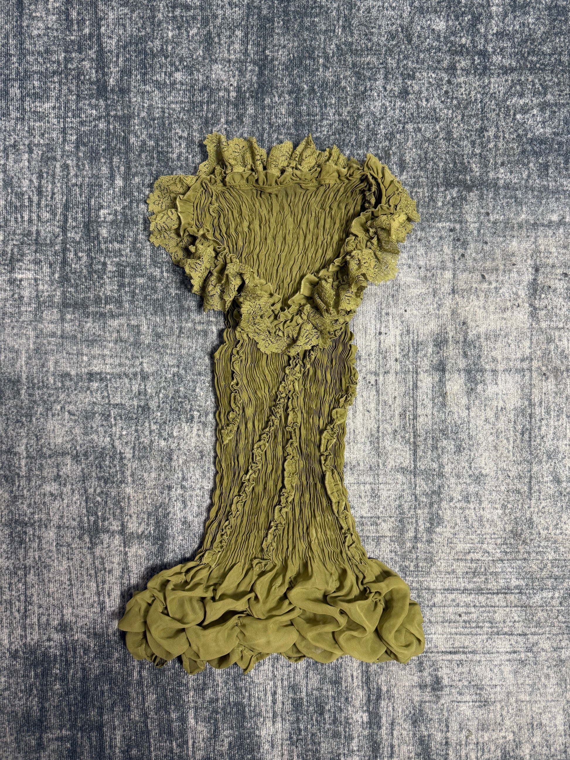 ༒A ruffled crinkled top༒