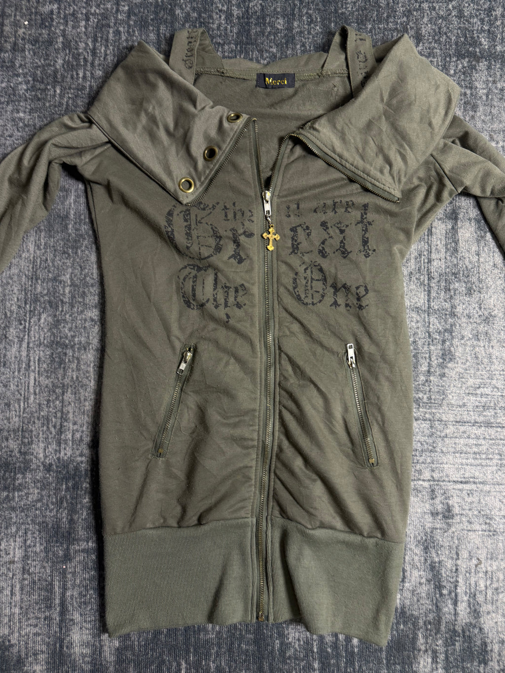 B2V-MERCI CROSS ZIP UP MINIDRESS ༒