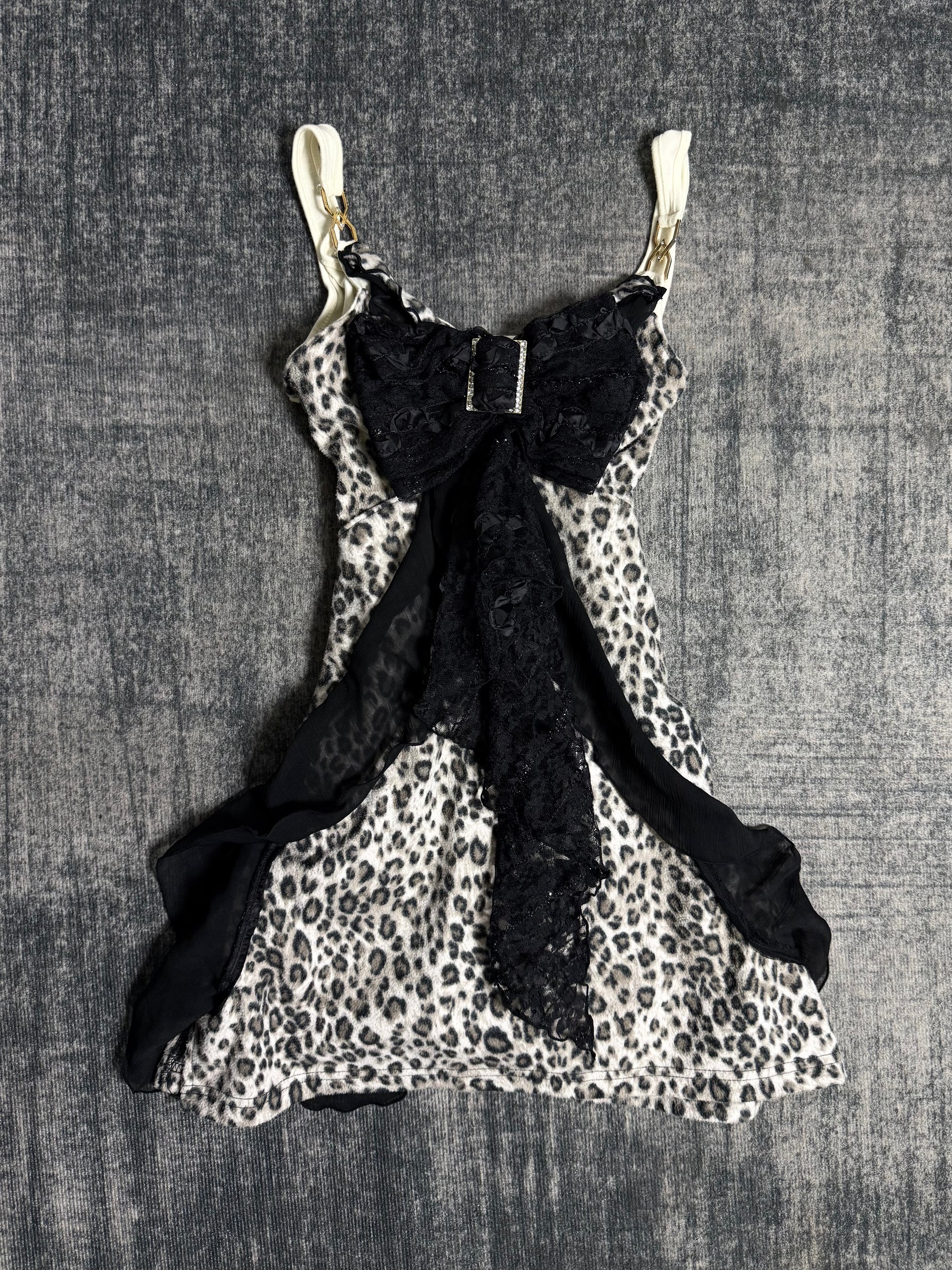 B2V LEOPARD MINI-DRESS ༒