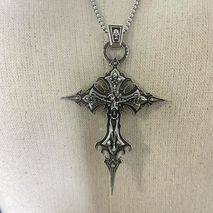 'Die Last' Metal Cross Pendant