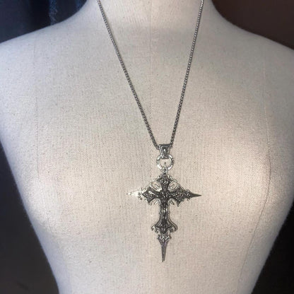 'Die Last' Metal Cross Pendant