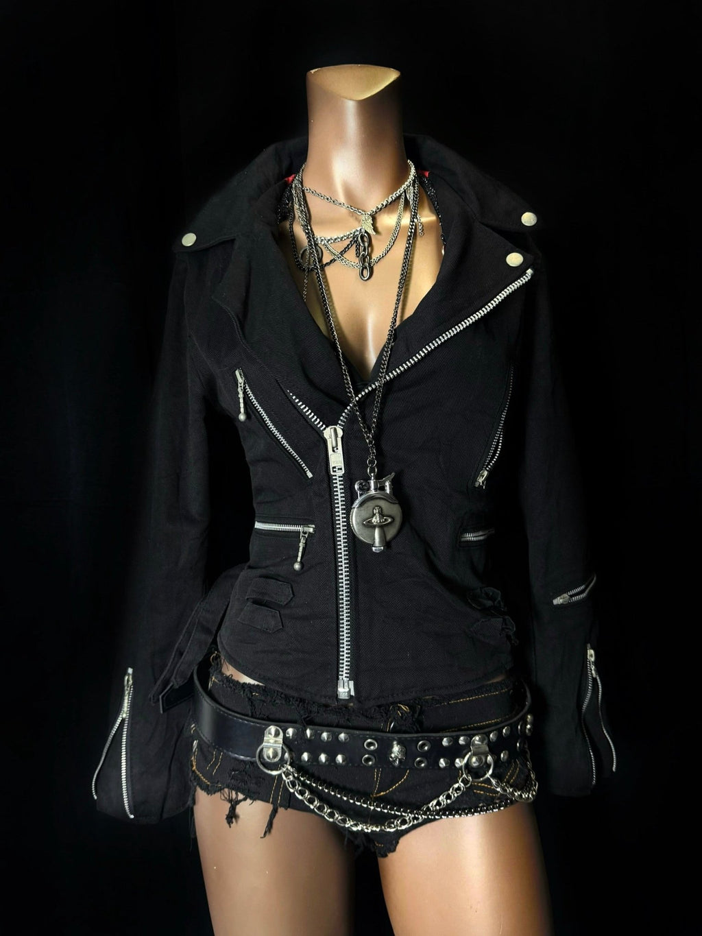 B2V - BADDIE BiKER JACKET༒ vintage streetwear thrift y2k clothing by B2V_BAD2WEAR