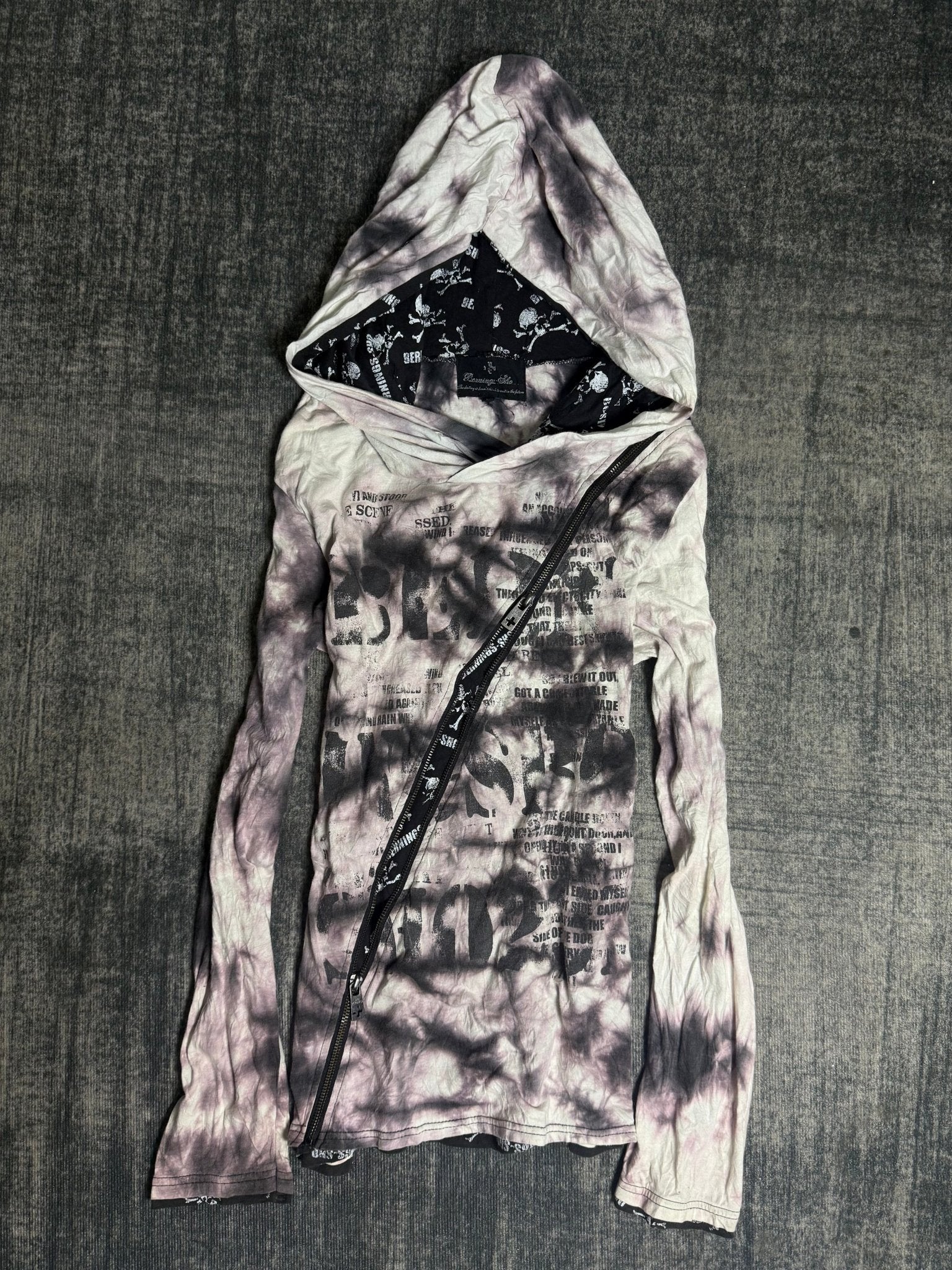 B2V - BG SHO SKULL HOODIE ༒ vintage streetwear thrift y2k clothing by B2V_BAD2WEAR
