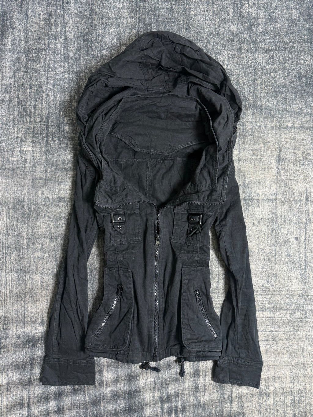 B2V - BLACK ZIP UP JACKETS༒ vintage streetwear thrift y2k clothing by B2V_BAD2WEAR