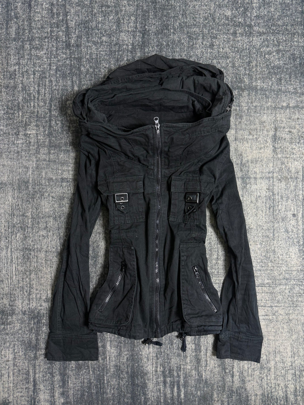B2V - BLACK ZIP UP JACKETS༒ vintage streetwear thrift y2k clothing by B2V_BAD2WEAR