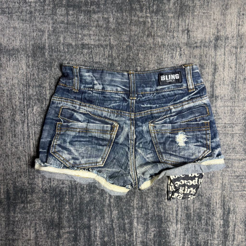 B2V - BLINGSHORT༒SS12 vintage streetwear thrift y2k clothing by B2V_BAD2WEAR