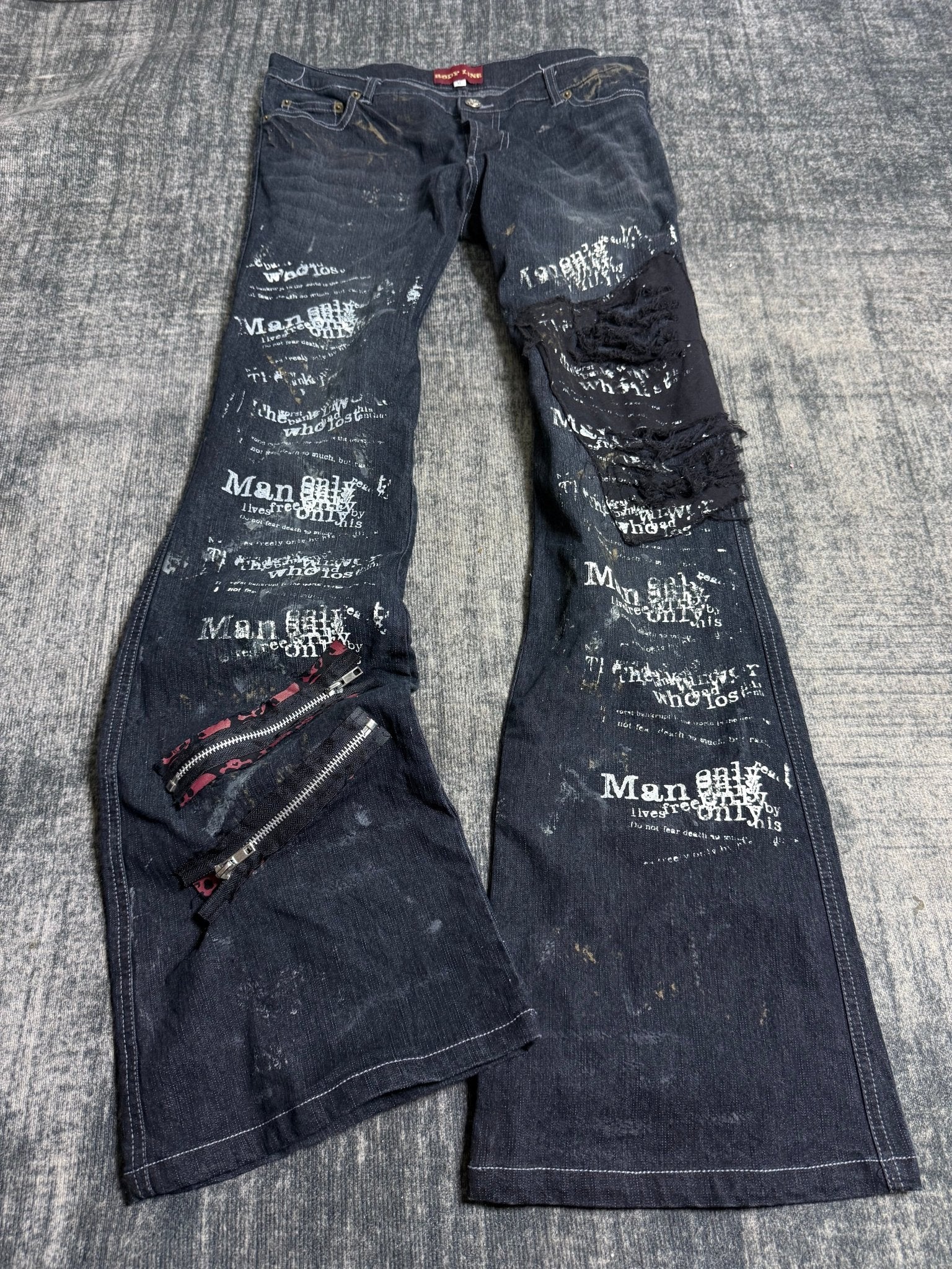 B2V - BODY LINE PANT༒ vintage streetwear thrift y2k clothing by B2V_BAD2WEAR