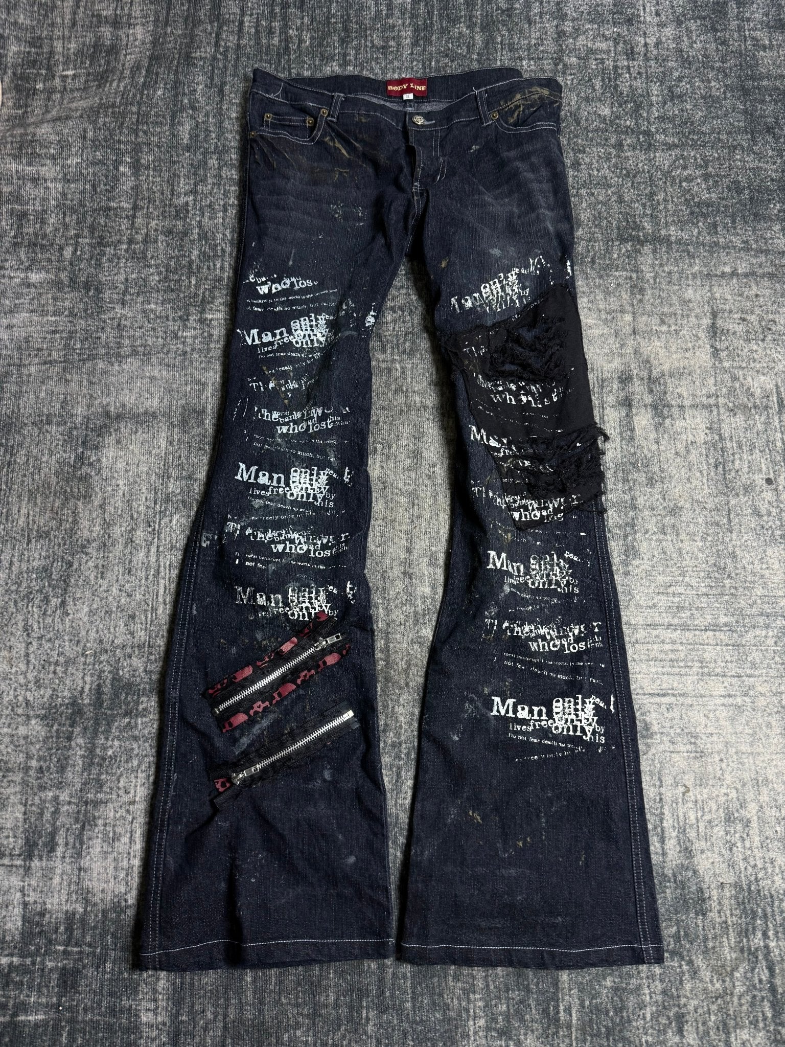 B2V - BODY LINE PANT༒ vintage streetwear thrift y2k clothing by B2V_BAD2WEAR