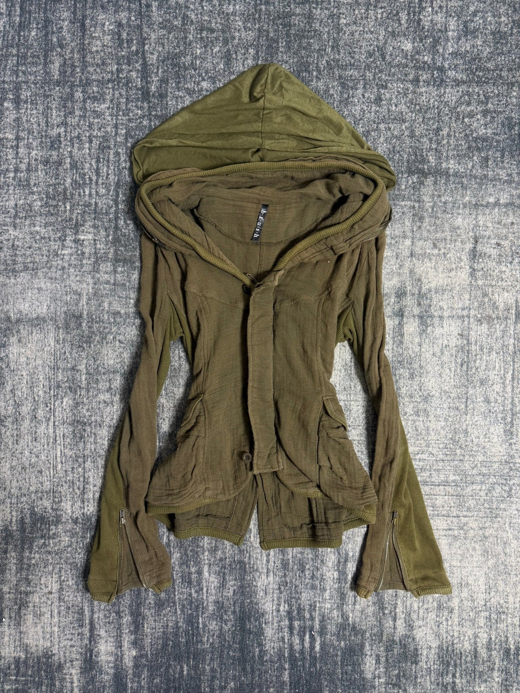 B2V - BRUSH HOODIE ༒ vintage streetwear thrift y2k clothing by B2V_BAD2WEAR