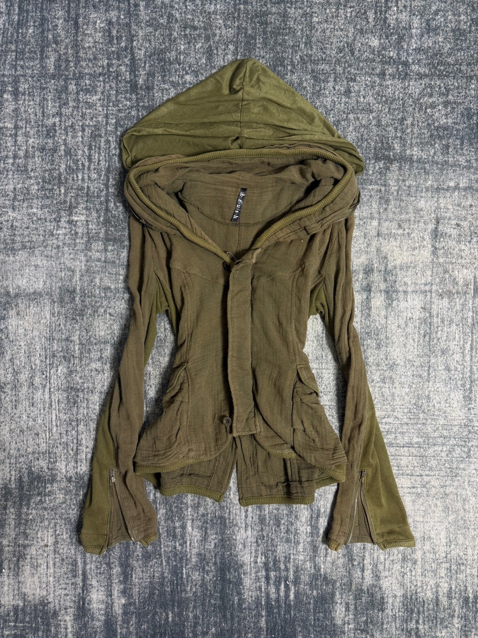 B2V - BRUSH HOODIE ༒ vintage streetwear thrift y2k clothing by B2V_BAD2WEAR