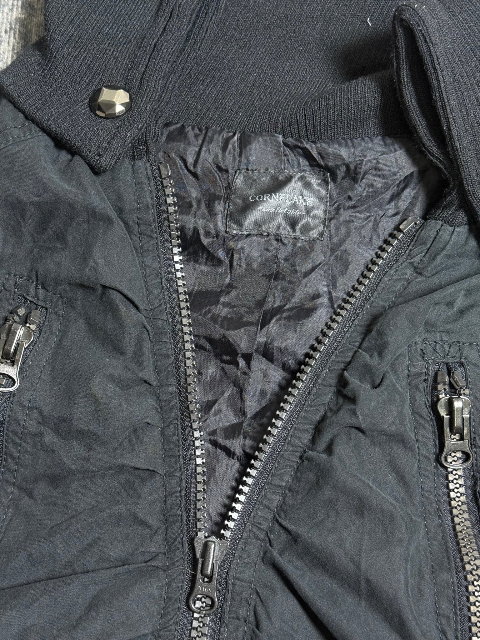 B2V - CORNFLEAK ZIP JACKET༒ vintage streetwear thrift y2k clothing by B2V_BAD2WEAR