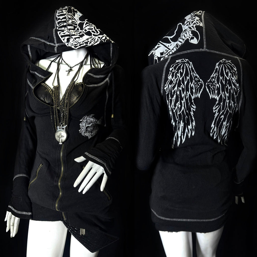 B2V - ESCEAPE HOODIE༒ vintage streetwear thrift y2k clothing by B2V_BAD2WEAR