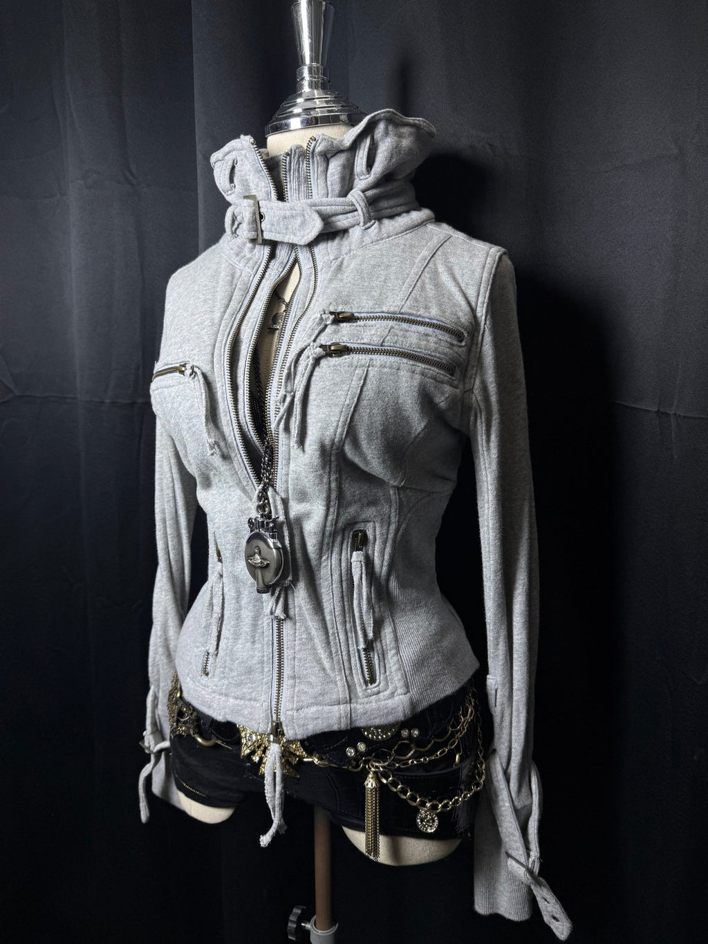 B2V - GHOST OF HARLEM 4ZIPPER JACKET༒ *RaRE* vintage streetwear thrift y2k clothing by B2V_BAD2WEAR