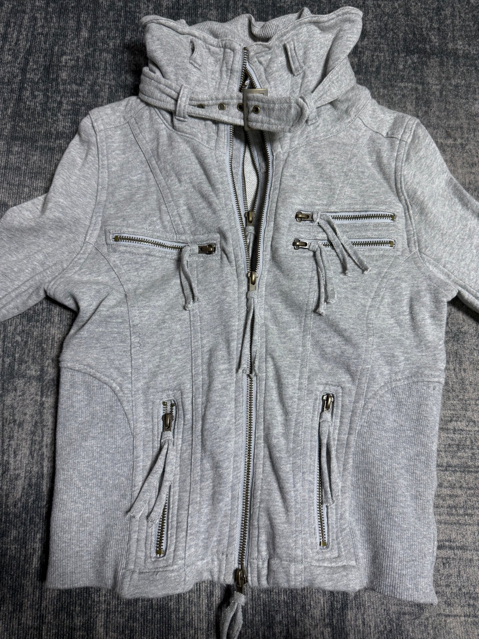 B2V - GHOST OF HARLEM 4ZIPPER JACKET༒ *RaRE* vintage streetwear thrift y2k clothing by B2V_BAD2WEAR