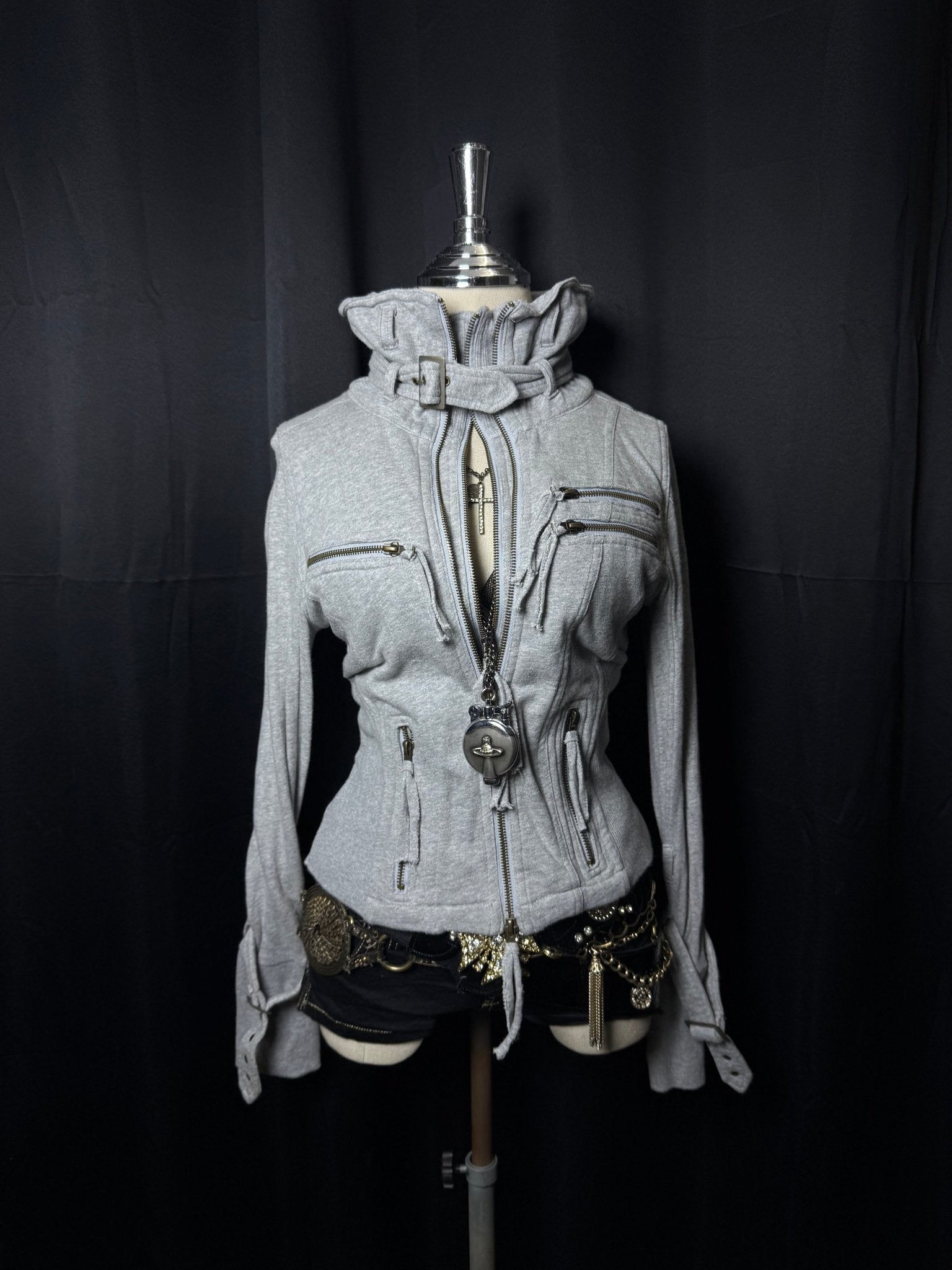 B2V - GHOST OF HARLEM 4ZIPPER JACKET༒ *RaRE* vintage streetwear thrift y2k clothing by B2V_BAD2WEAR