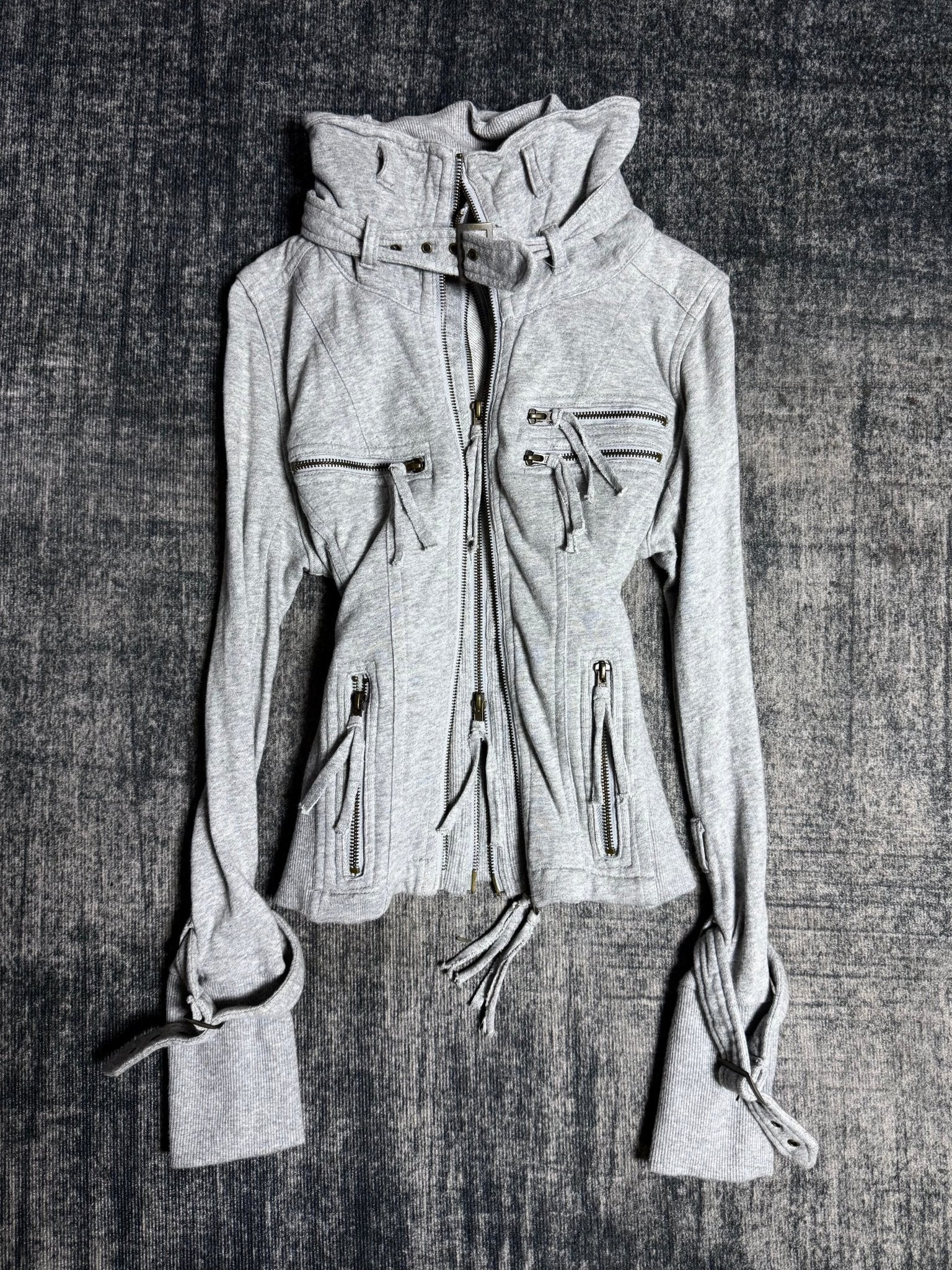 B2V - GHOST OF HARLEM 4ZIPPER JACKET༒ *RaRE* vintage streetwear thrift y2k clothing by B2V_BAD2WEAR