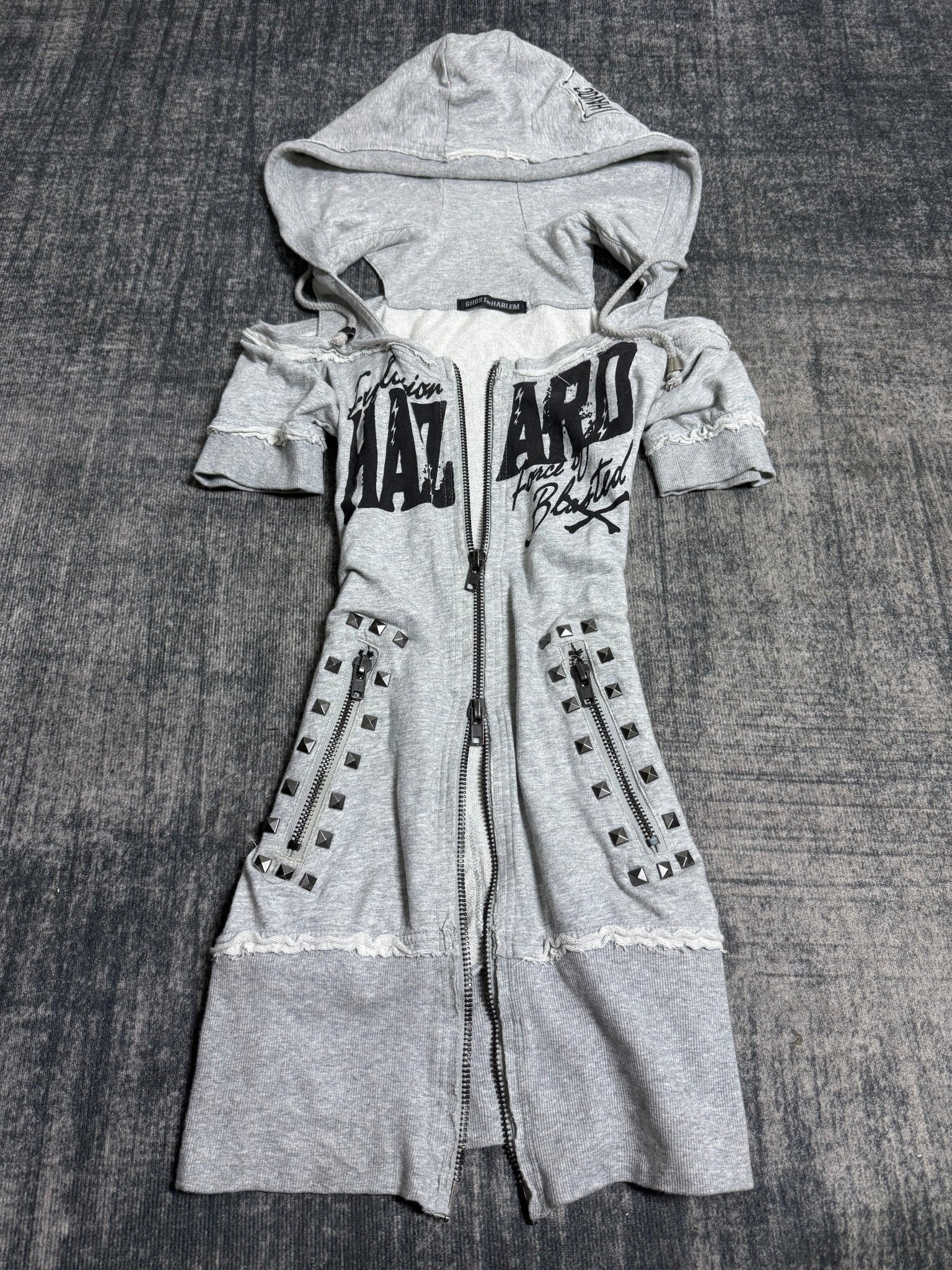 B2V - GHOST OF HARLEM HOODIE༒ vintage streetwear thrift y2k clothing by B2V_BAD2WEAR
