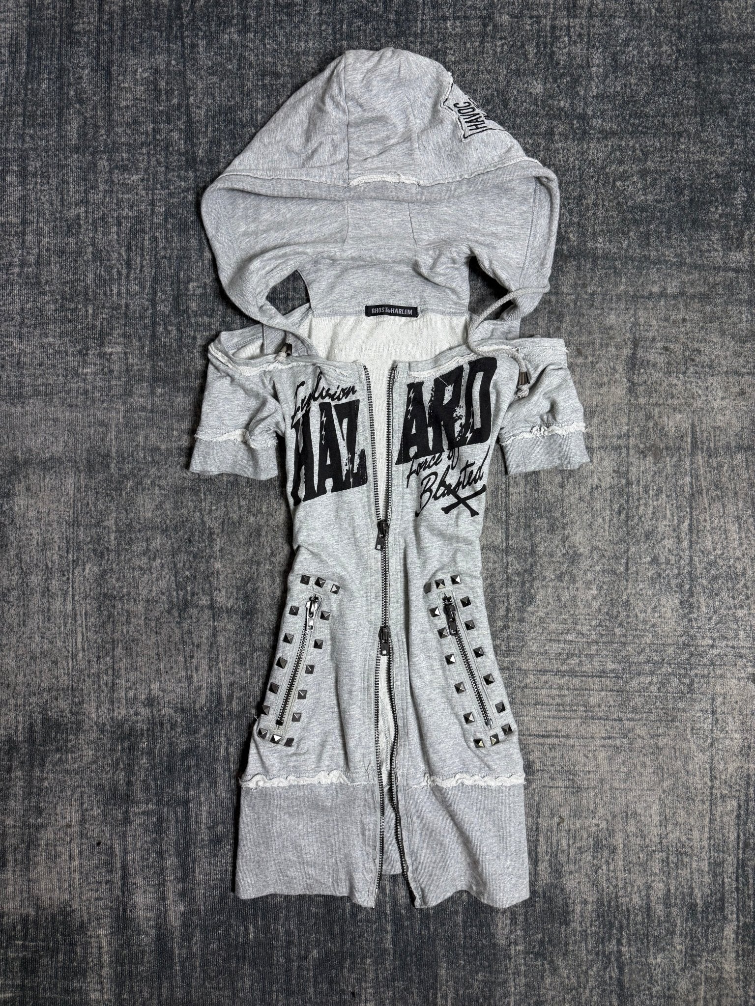 B2V - GHOST OF HARLEM HOODIE༒ vintage streetwear thrift y2k clothing by B2V_BAD2WEAR