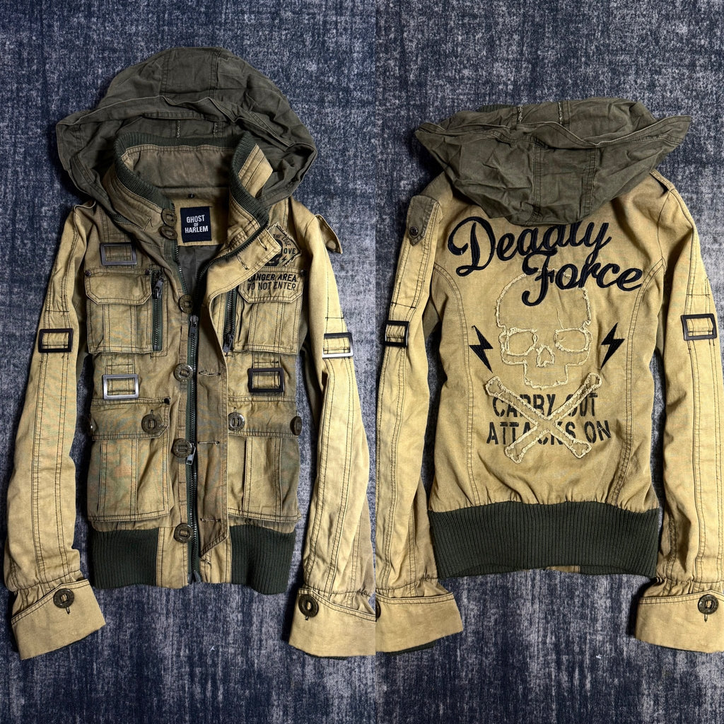 B2V - GHOST OF HARLEM JACKET༒ *RARE* vintage streetwear thrift y2k clothing by B2V_BAD2WEAR