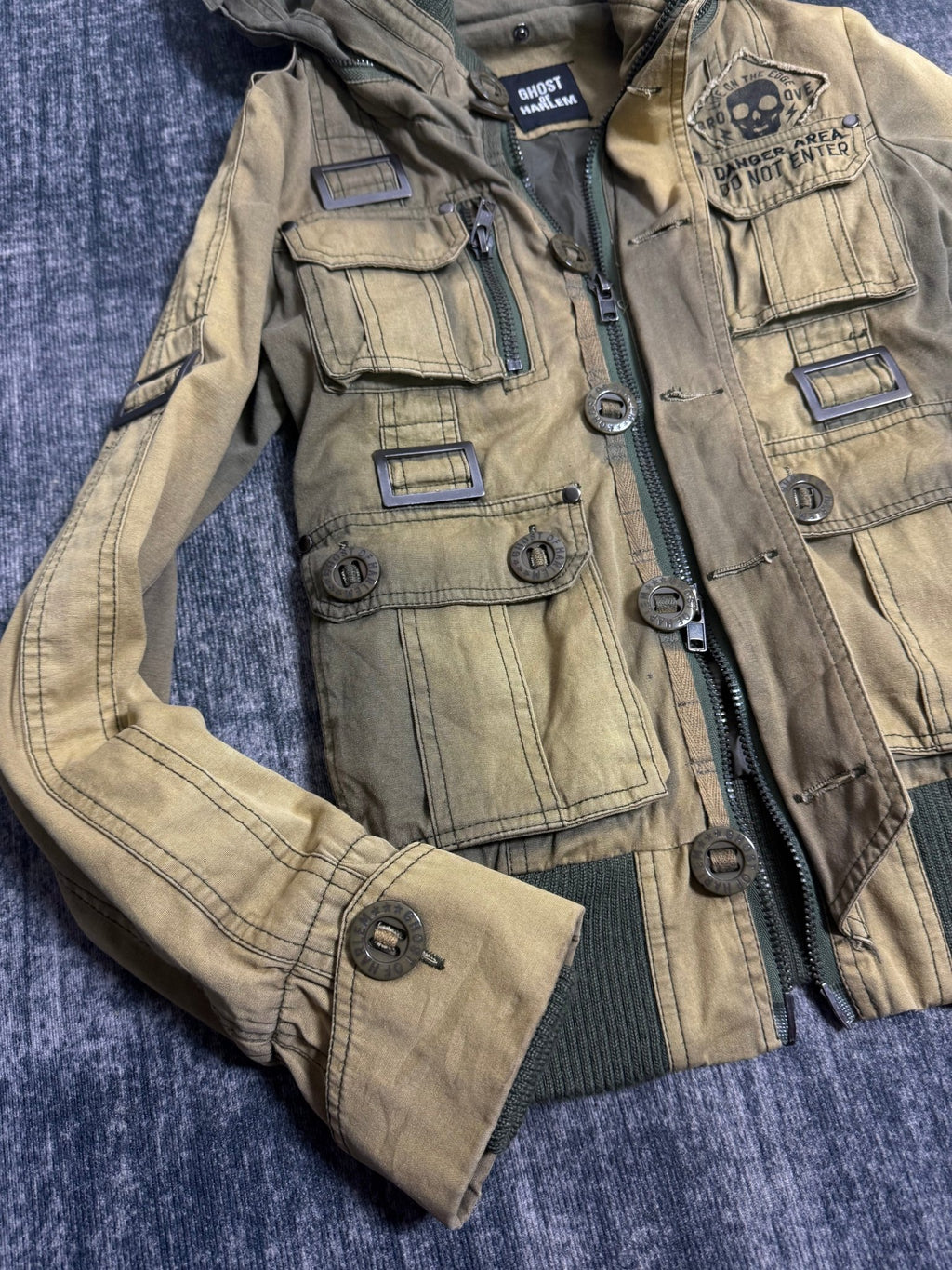 B2V - GHOST OF HARLEM JACKET༒ *RARE* vintage streetwear thrift y2k clothing by B2V_BAD2WEAR