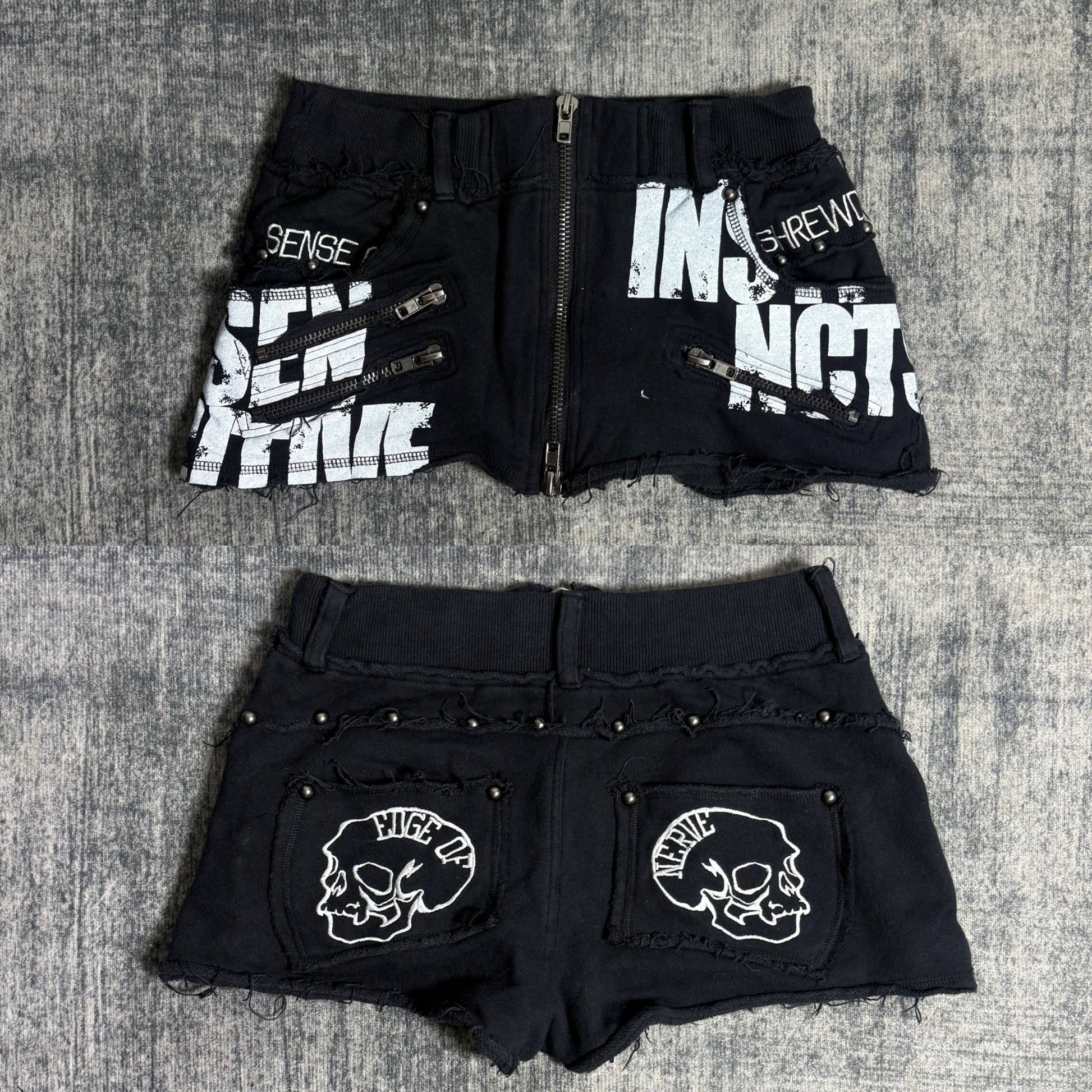 B2V - GHOST OF HARLEM SHORT༒ vintage streetwear thrift y2k clothing by B2V_BAD2WEAR