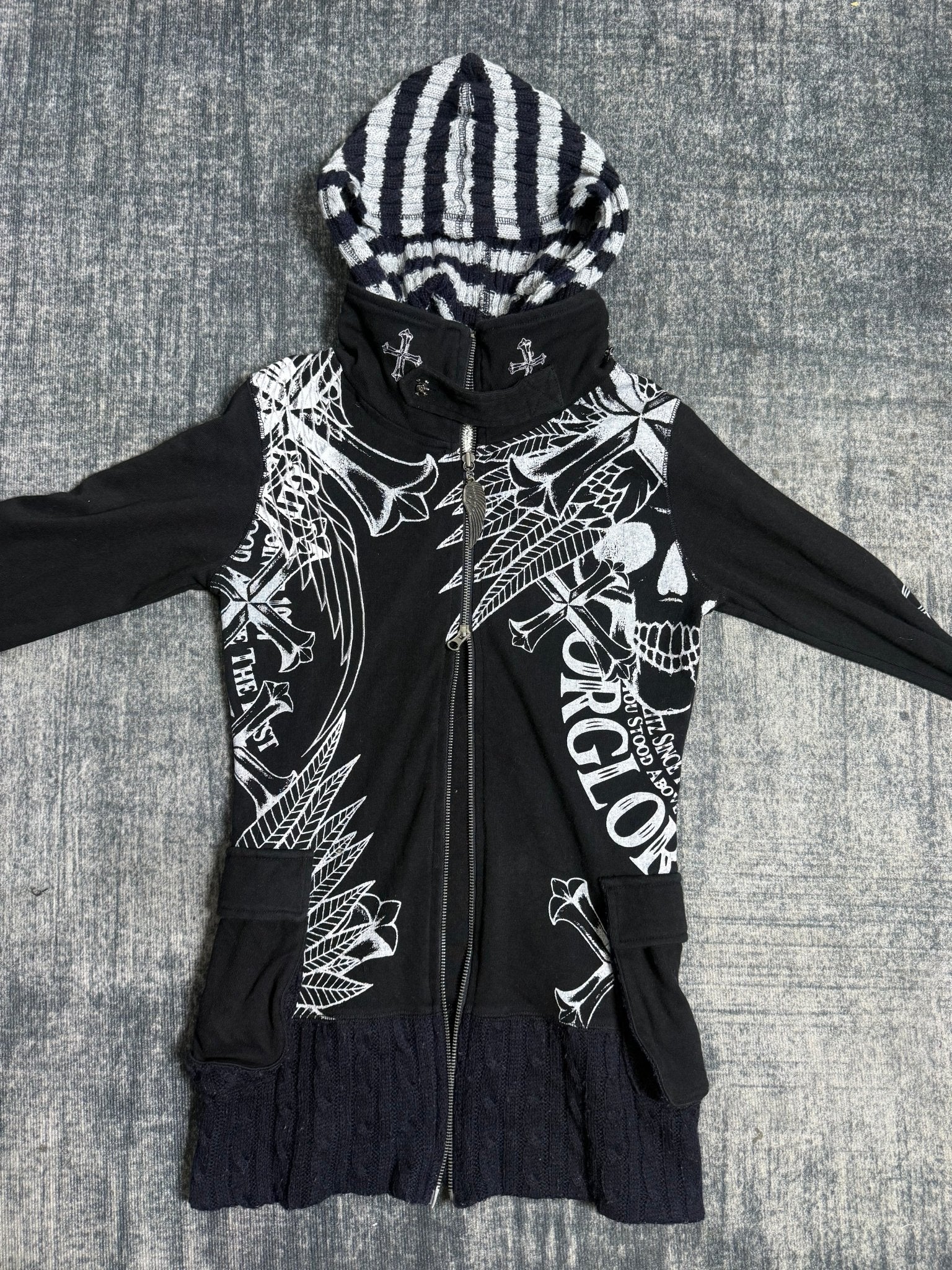 B2V - GLITZ HOODIE༒ *RARE* vintage streetwear thrift y2k clothing by B2V_BAD2WEAR
