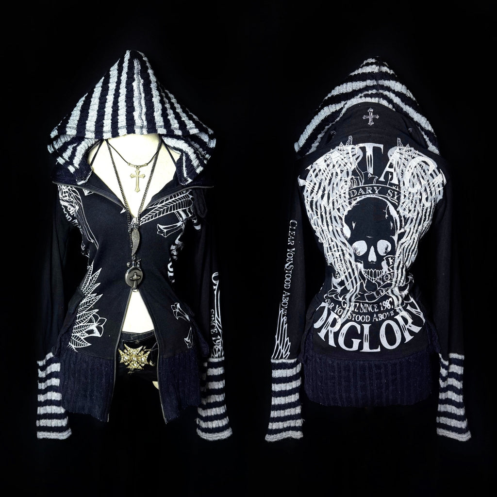 B2V - GLITZ HOODIE༒ *RARE* vintage streetwear thrift y2k clothing by B2V_BAD2WEAR