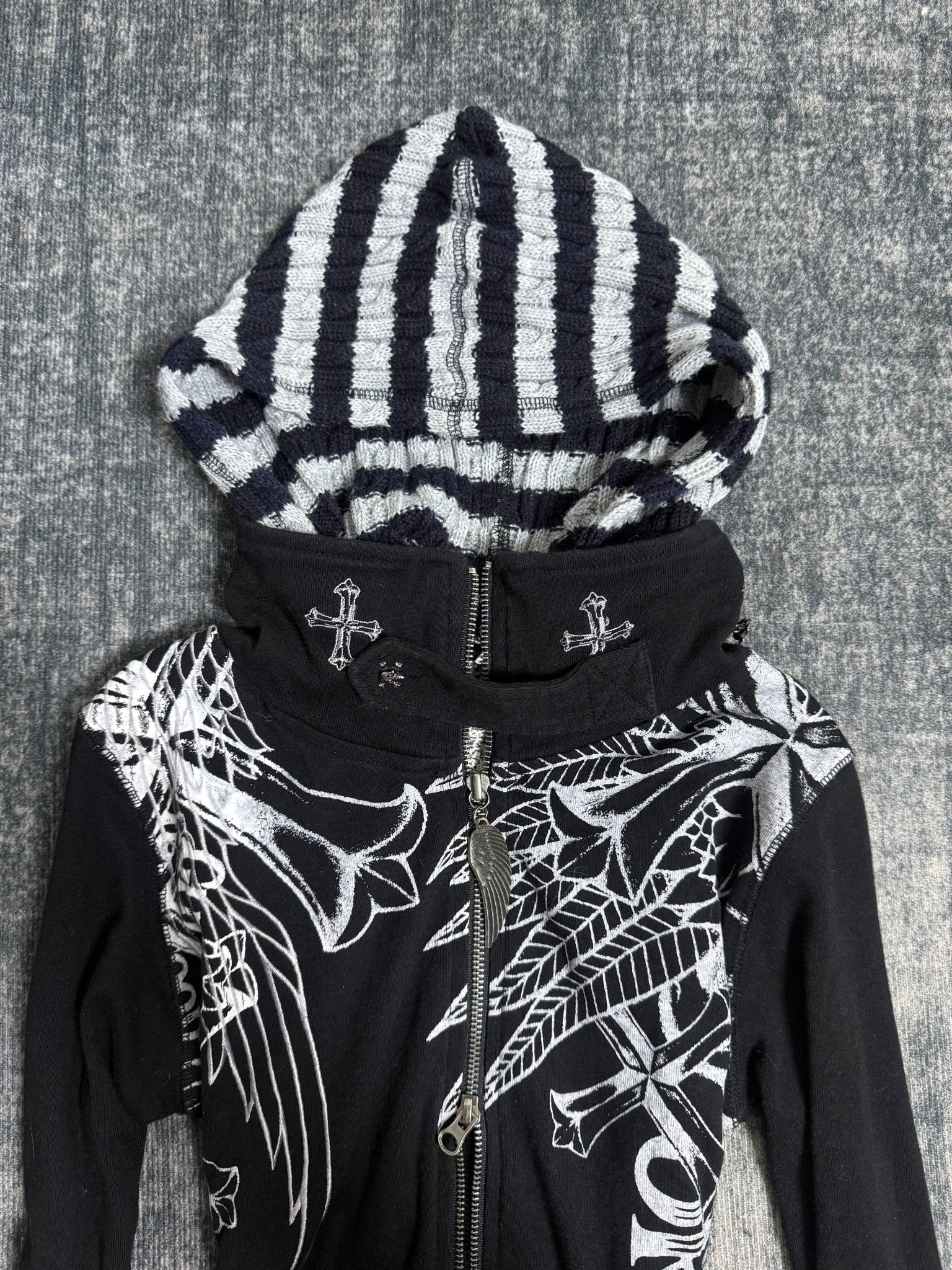 B2V - GLITZ HOODIE༒ *RARE* vintage streetwear thrift y2k clothing by B2V_BAD2WEAR