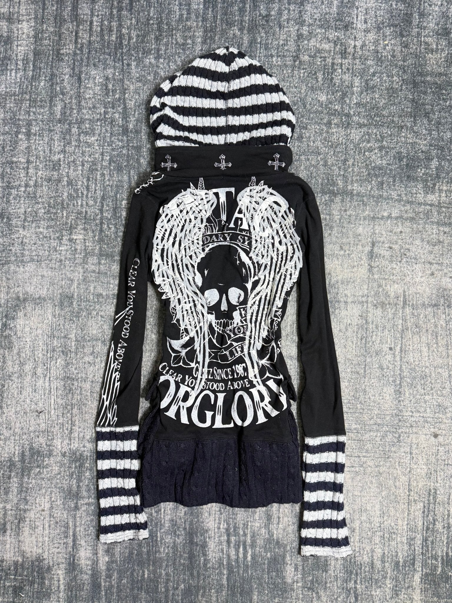 B2V - GLITZ HOODIE༒ *RARE* vintage streetwear thrift y2k clothing by B2V_BAD2WEAR