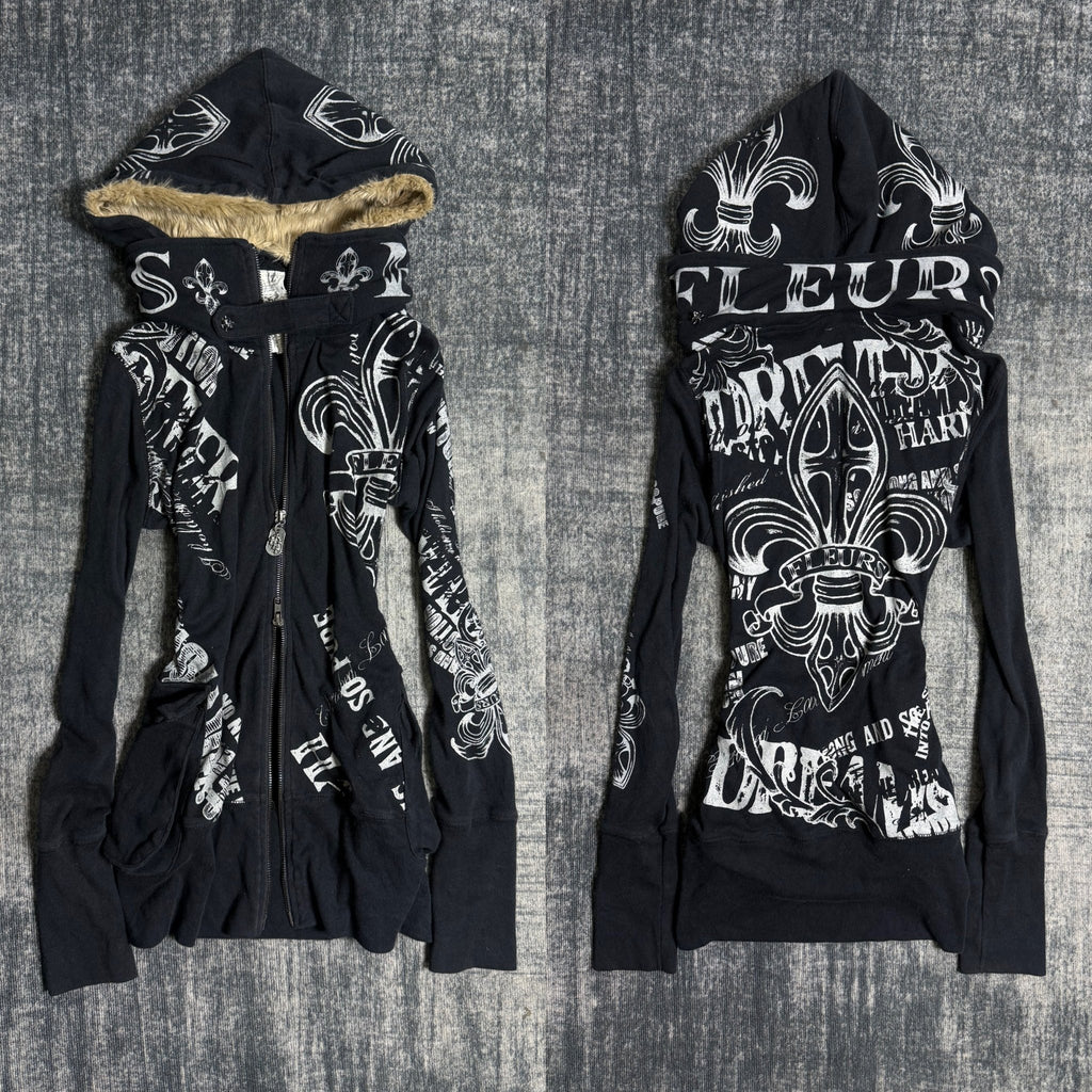 B2V - GLITZ HOODIE༒ *RARE*Sold to membership vintage streetwear thrift y2k clothing by B2V_BAD2WEAR