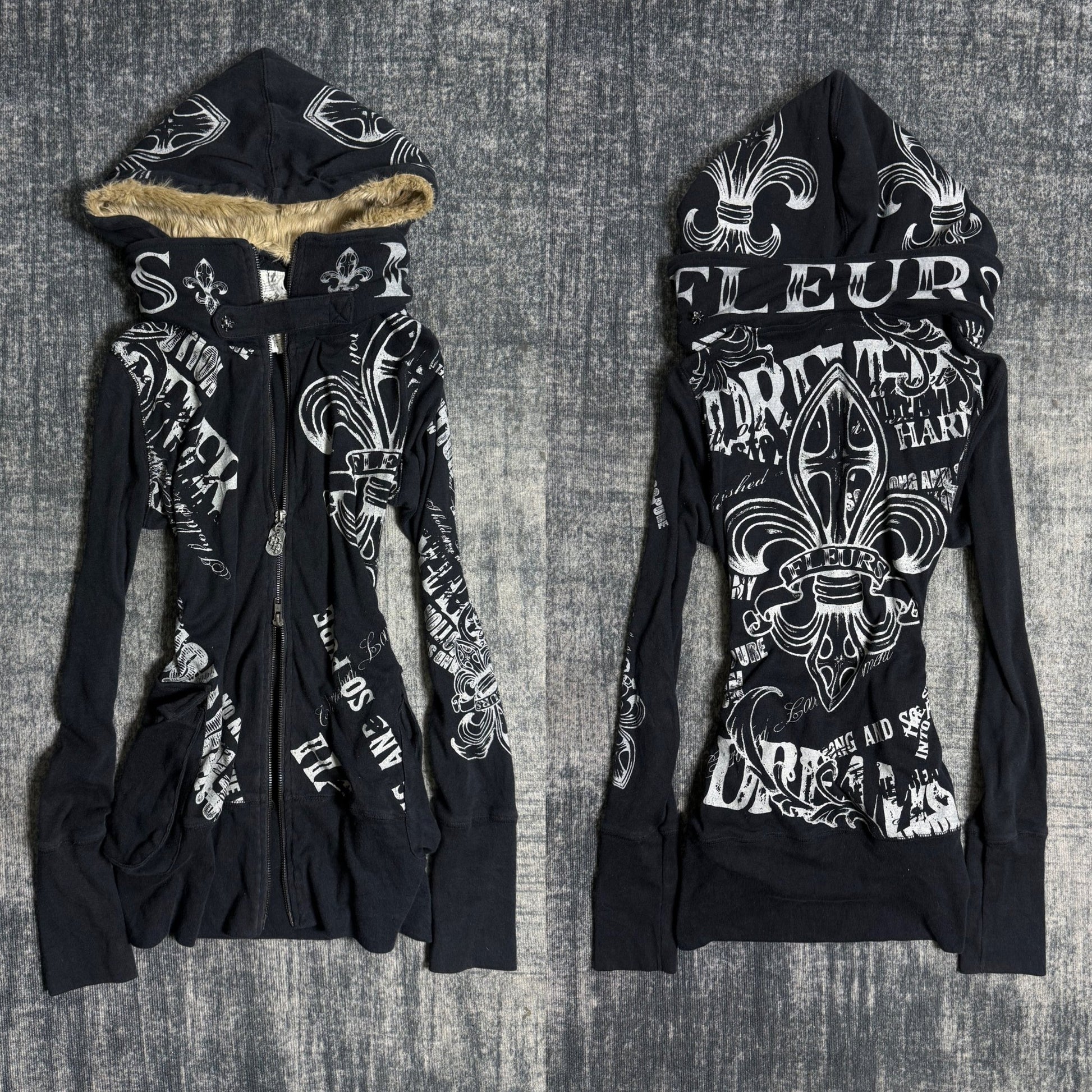 B2V - GLITZ HOODIE༒ *RARE*Sold to membership vintage streetwear thrift y2k clothing by B2V_BAD2WEAR