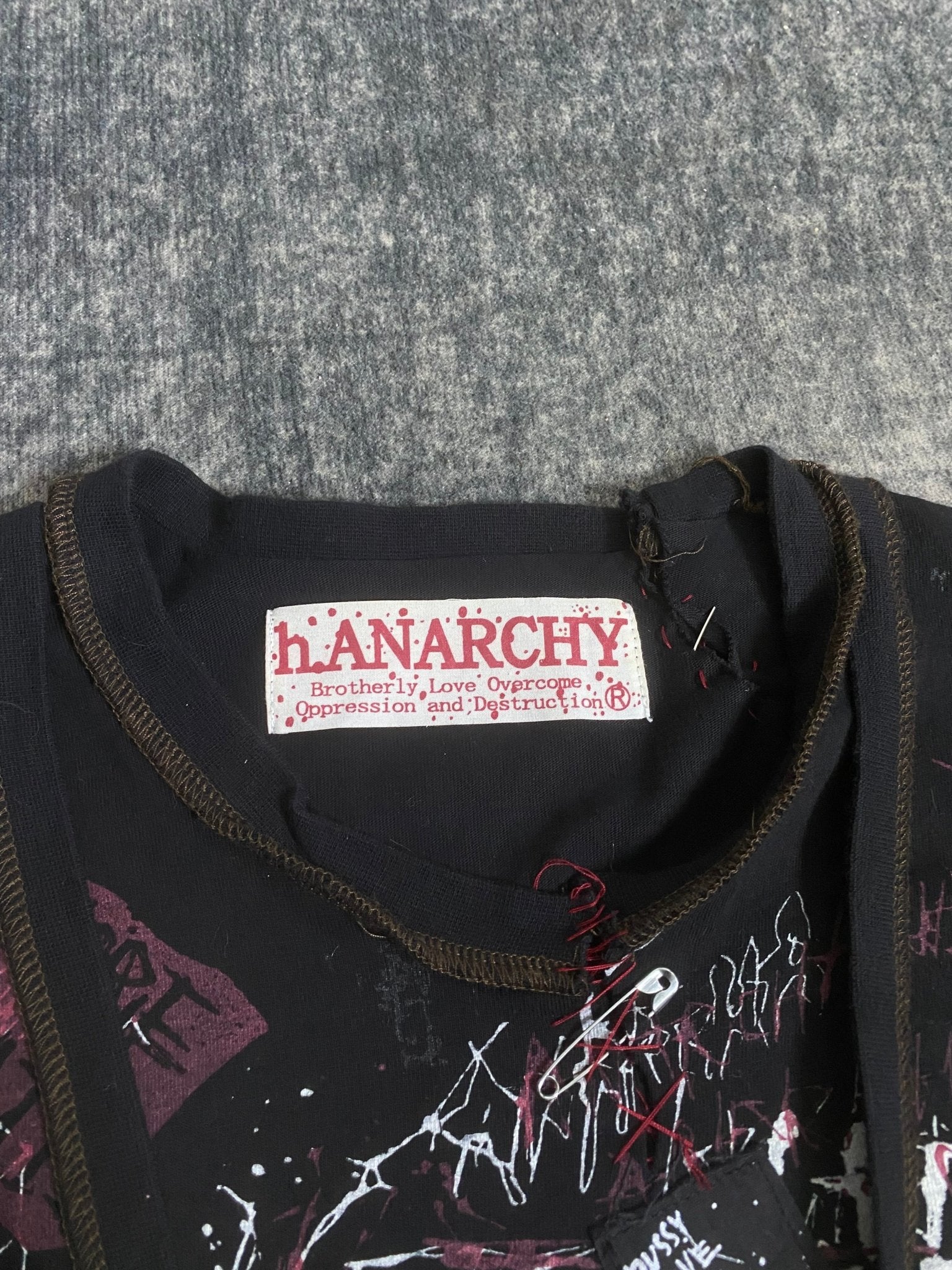 B2V - H.ANARCHY SHIRT༒ vintage streetwear thrift y2k clothing by B2V_BAD2WEAR