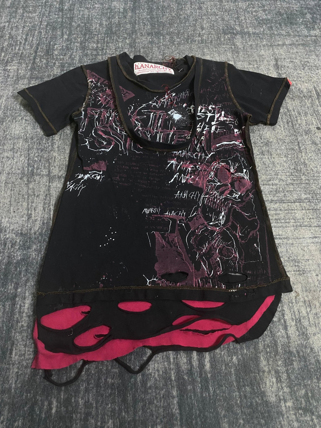 B2V - H.ANARCHY SHIRT༒ vintage streetwear thrift y2k clothing by B2V_BAD2WEAR