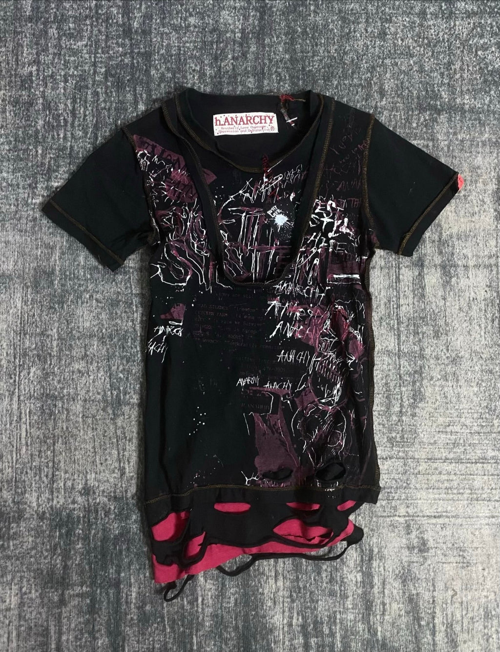 B2V - H.ANARCHY SHIRT༒ vintage streetwear thrift y2k clothing by B2V_BAD2WEAR