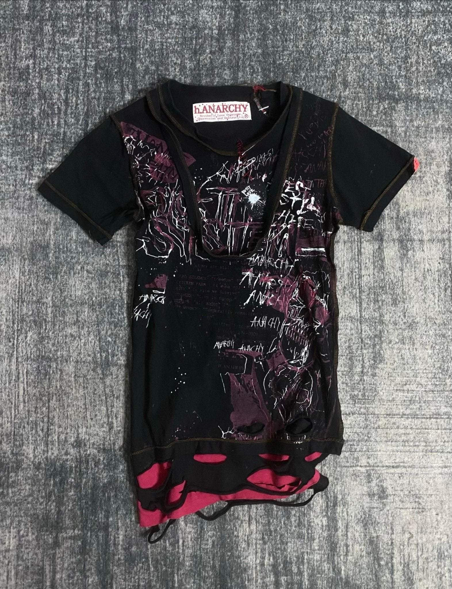 B2V - H.ANARCHY SHIRT༒ vintage streetwear thrift y2k clothing by B2V_BAD2WEAR
