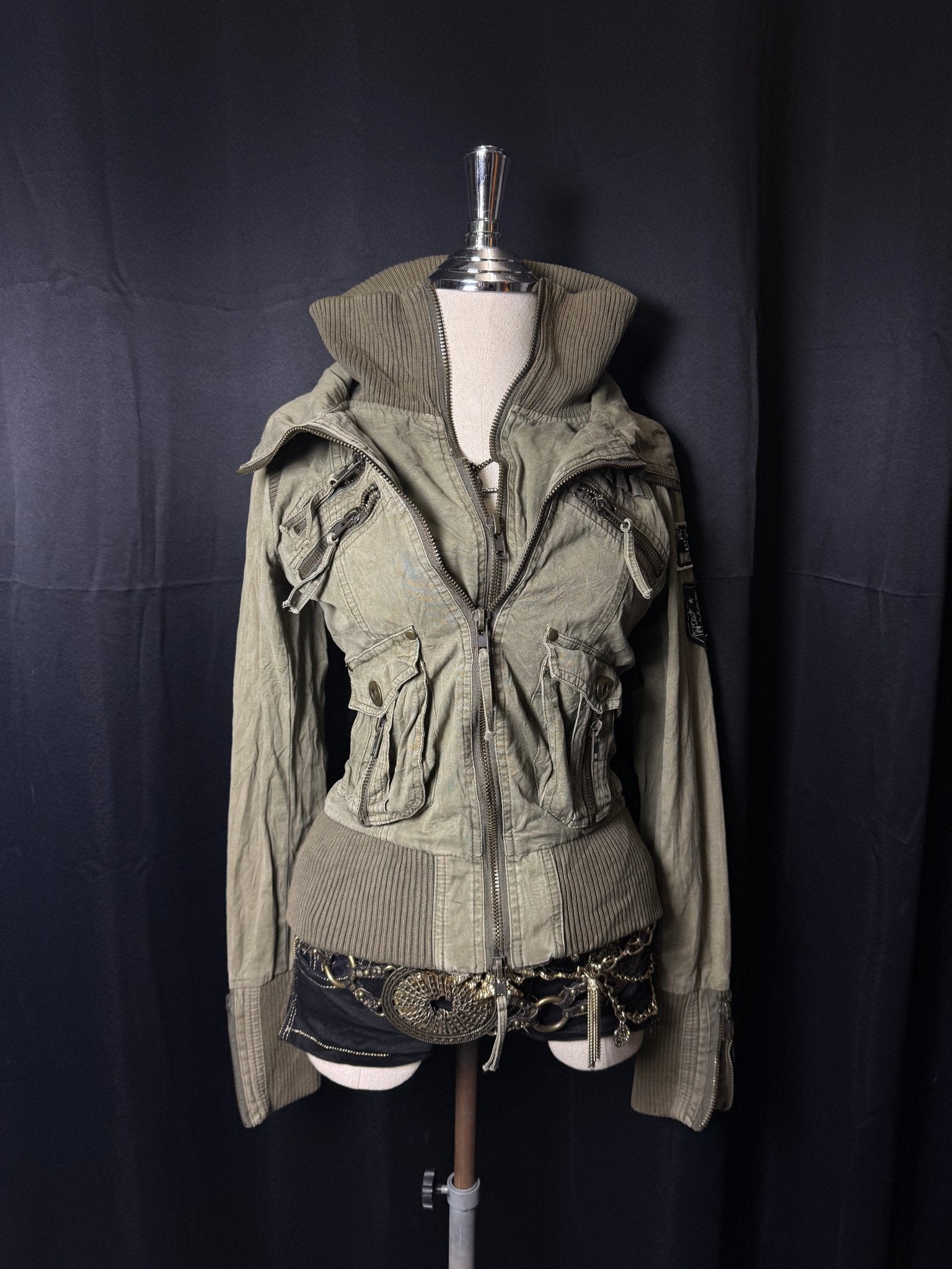 B2V - HAVEN SND EARTH 4ZIPPER JACKET ༒ *Rare. * vintage streetwear thrift y2k clothing by B2V_BAD2WEAR