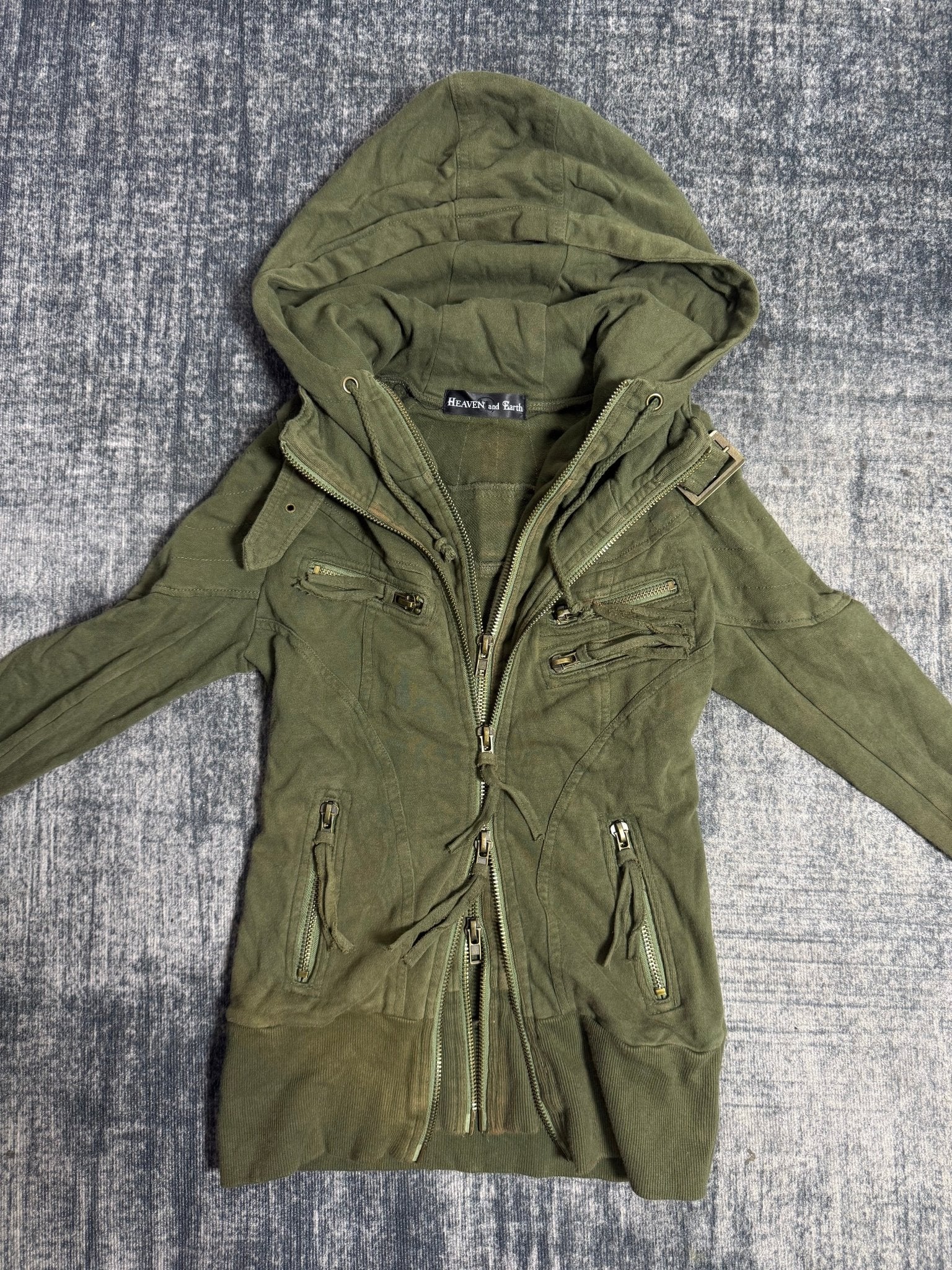 B2V - HEAVEN AND EARTH 4ZIPPER JACKET༒ *RARE* vintage streetwear thrift y2k clothing by B2V_BAD2WEAR