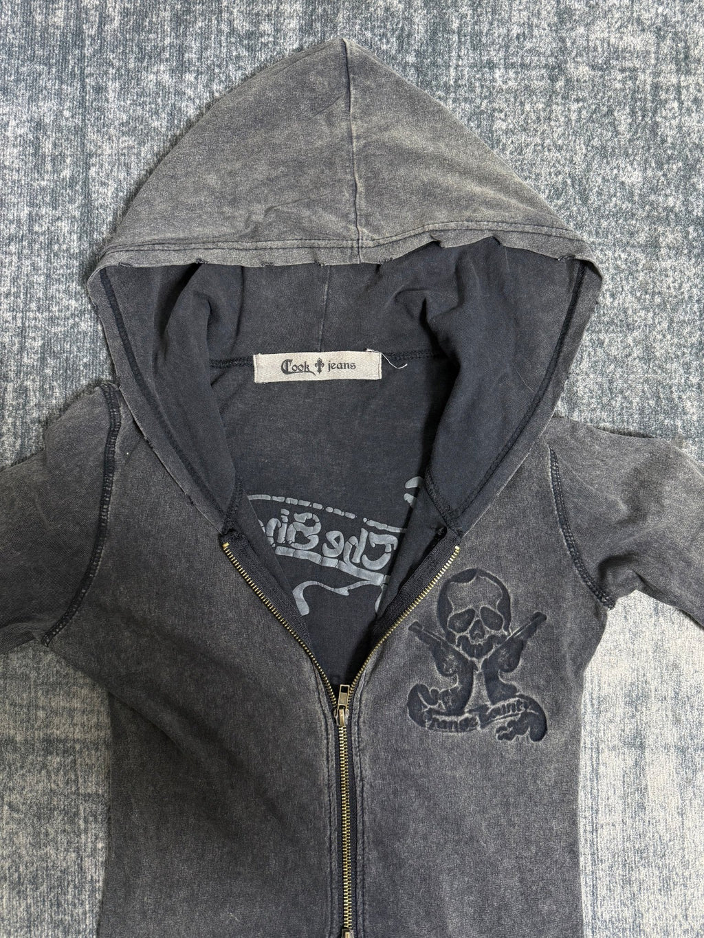 B2V - IOOK JEANS HOODIE༒ vintage streetwear thrift y2k clothing by B2V_BAD2WEAR