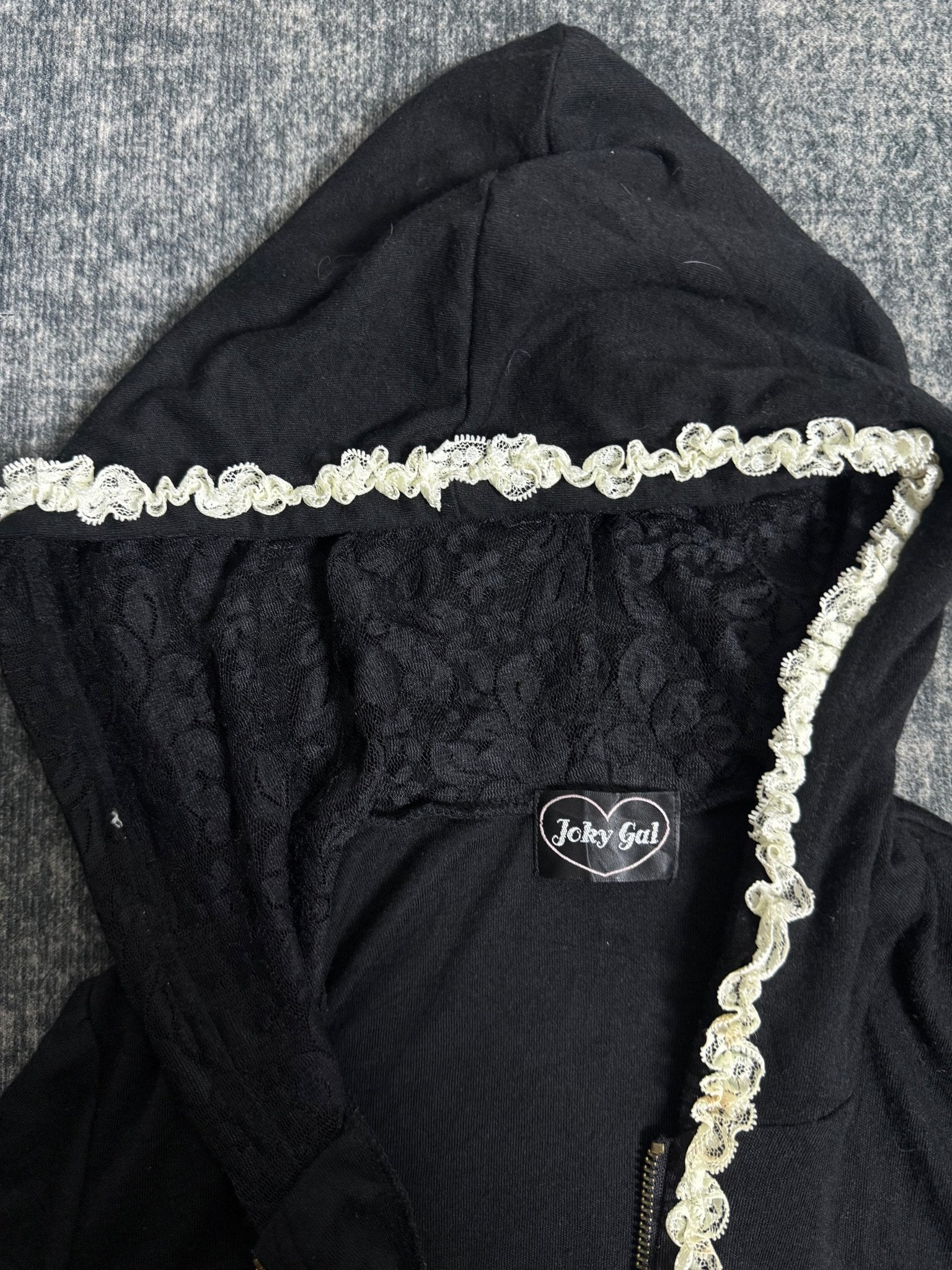 B2V - JOKY GAL HOODIE༒ vintage streetwear thrift y2k clothing by B2V_BAD2WEAR