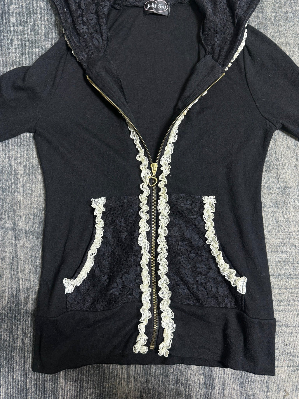 B2V - JOKY GAL HOODIE༒ vintage streetwear thrift y2k clothing by B2V_BAD2WEAR