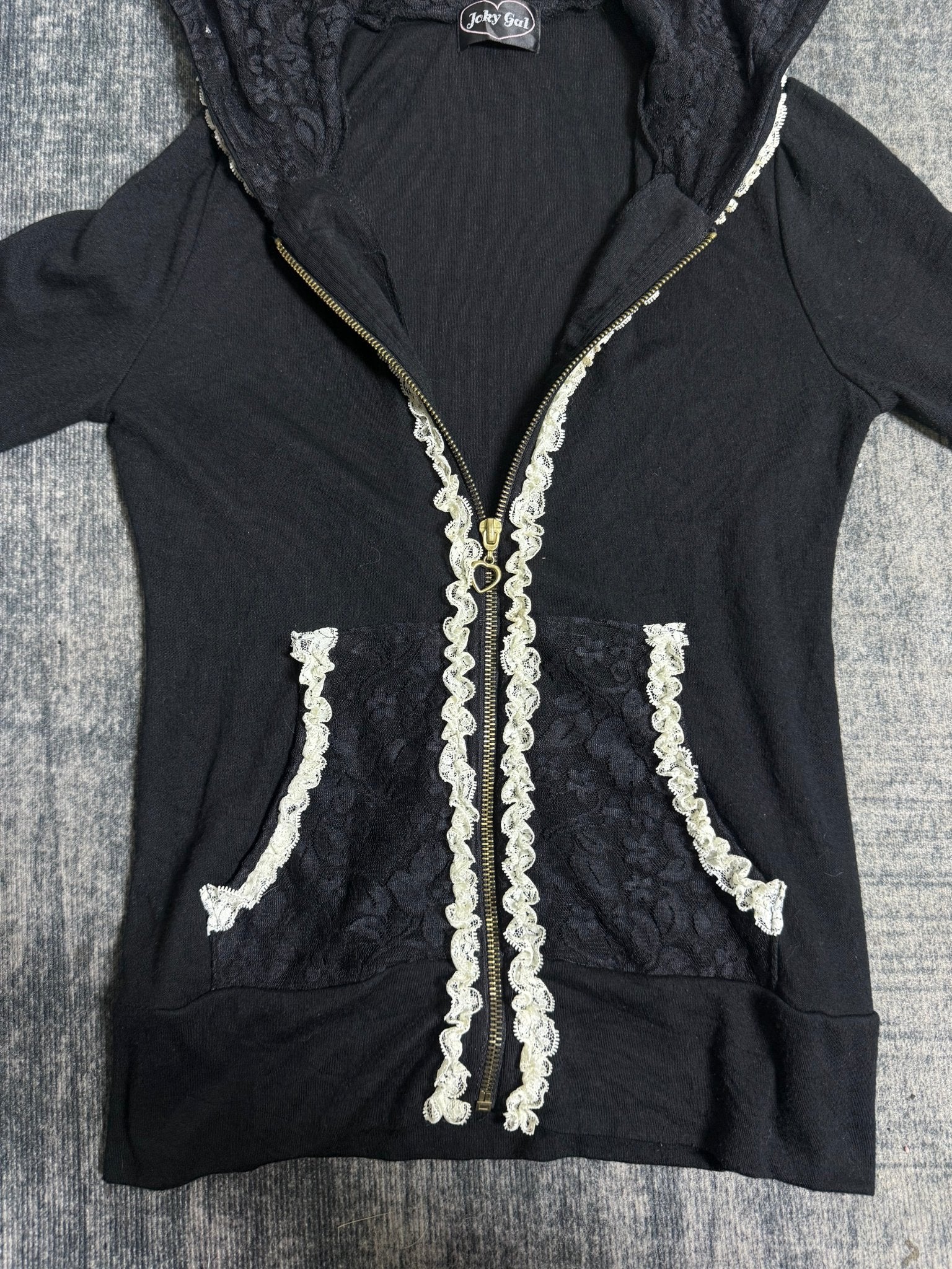B2V - JOKY GAL HOODIE༒ vintage streetwear thrift y2k clothing by B2V_BAD2WEAR