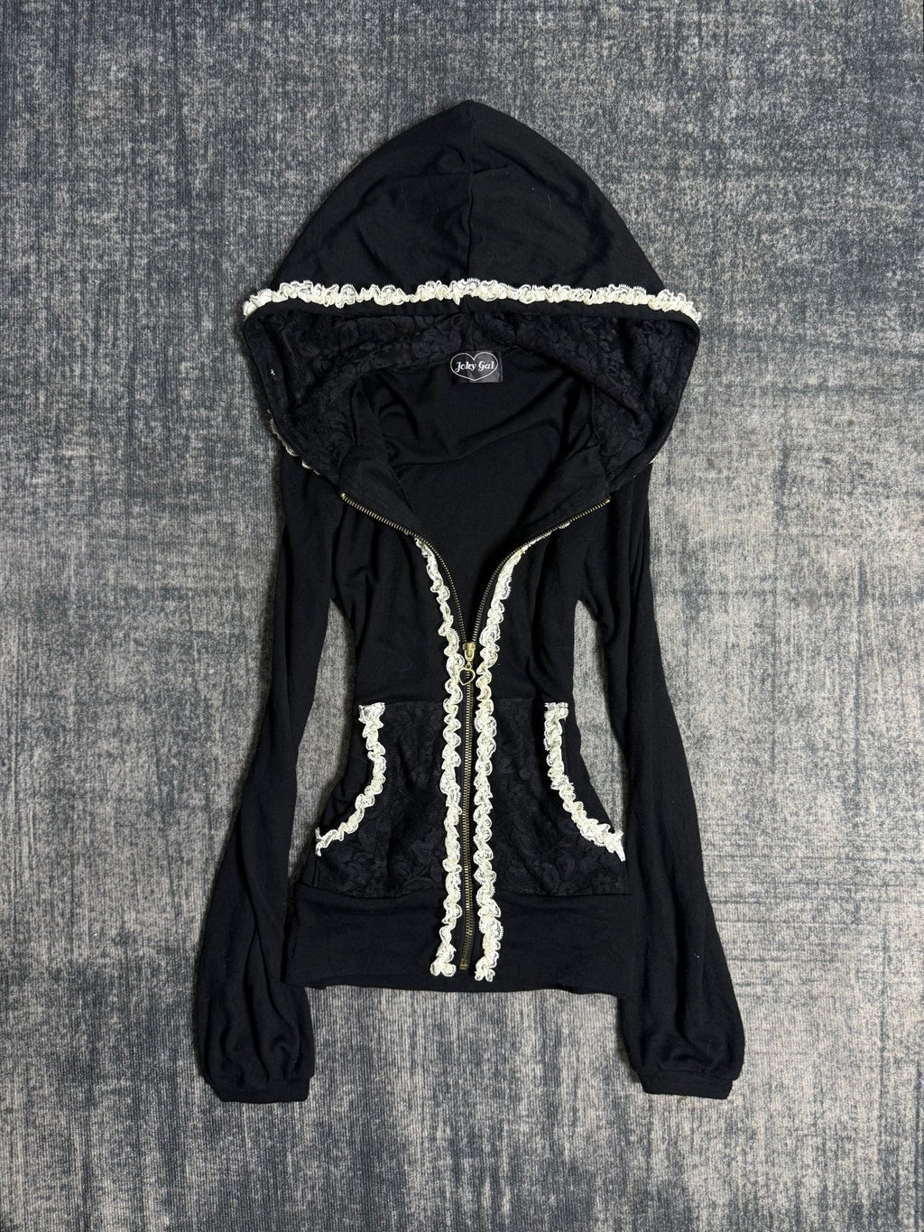 B2V - JOKY GAL HOODIE༒ vintage streetwear thrift y2k clothing by B2V_BAD2WEAR