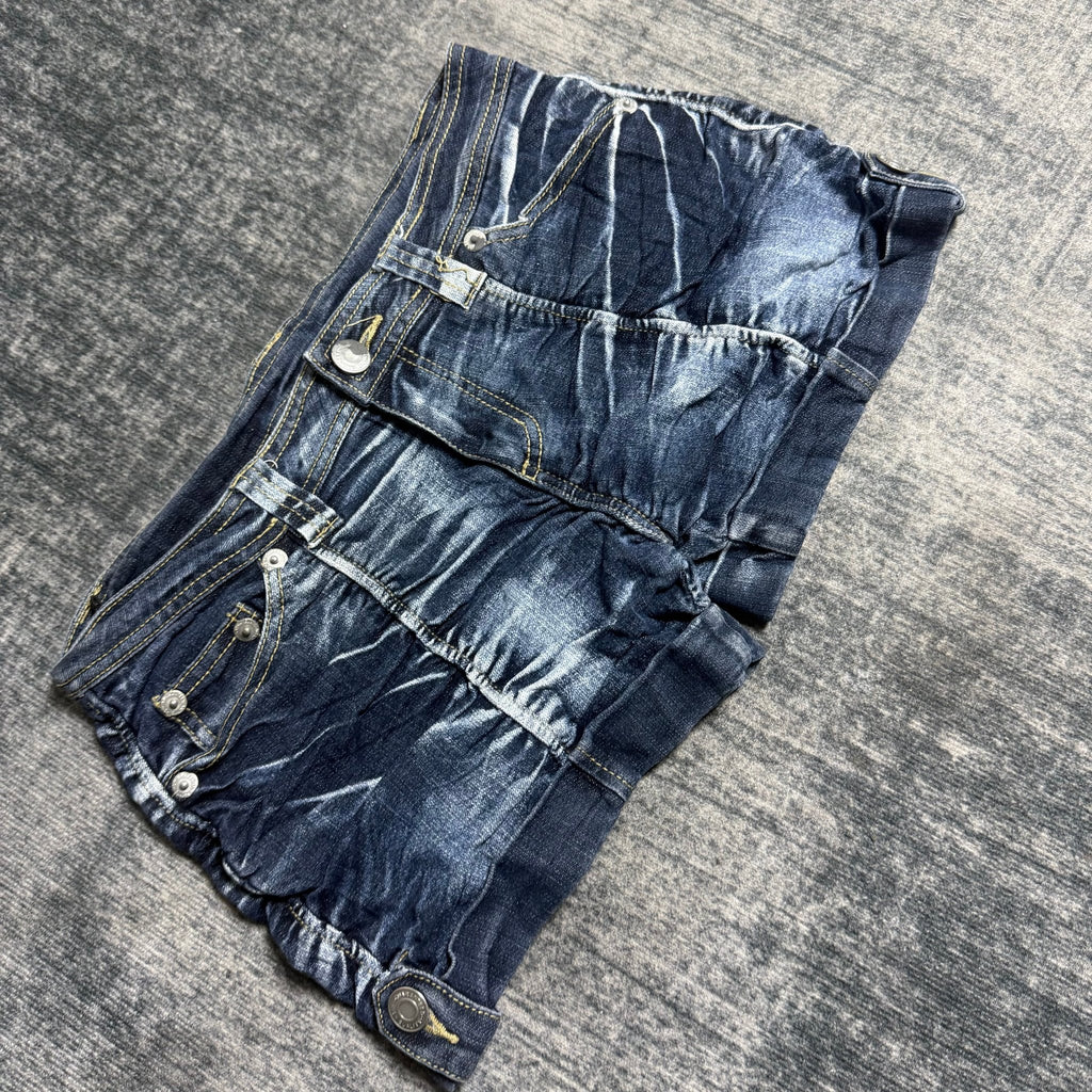 B2V - JP TAG SHORT༒ SS10 vintage streetwear thrift y2k clothing by B2V_BAD2WEAR